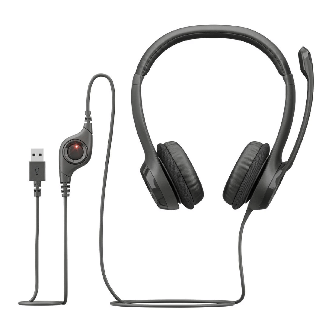 5 Logitech H390 USB Computer Headset Black, 5 of 8