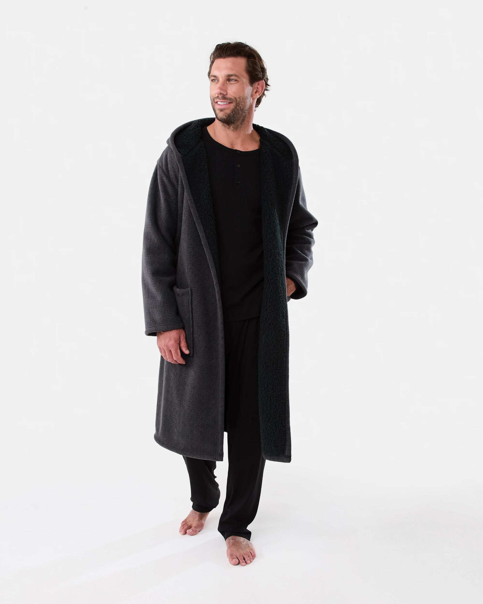 8 Sherpa Lined Gown Hrb Stp, 8 of 8