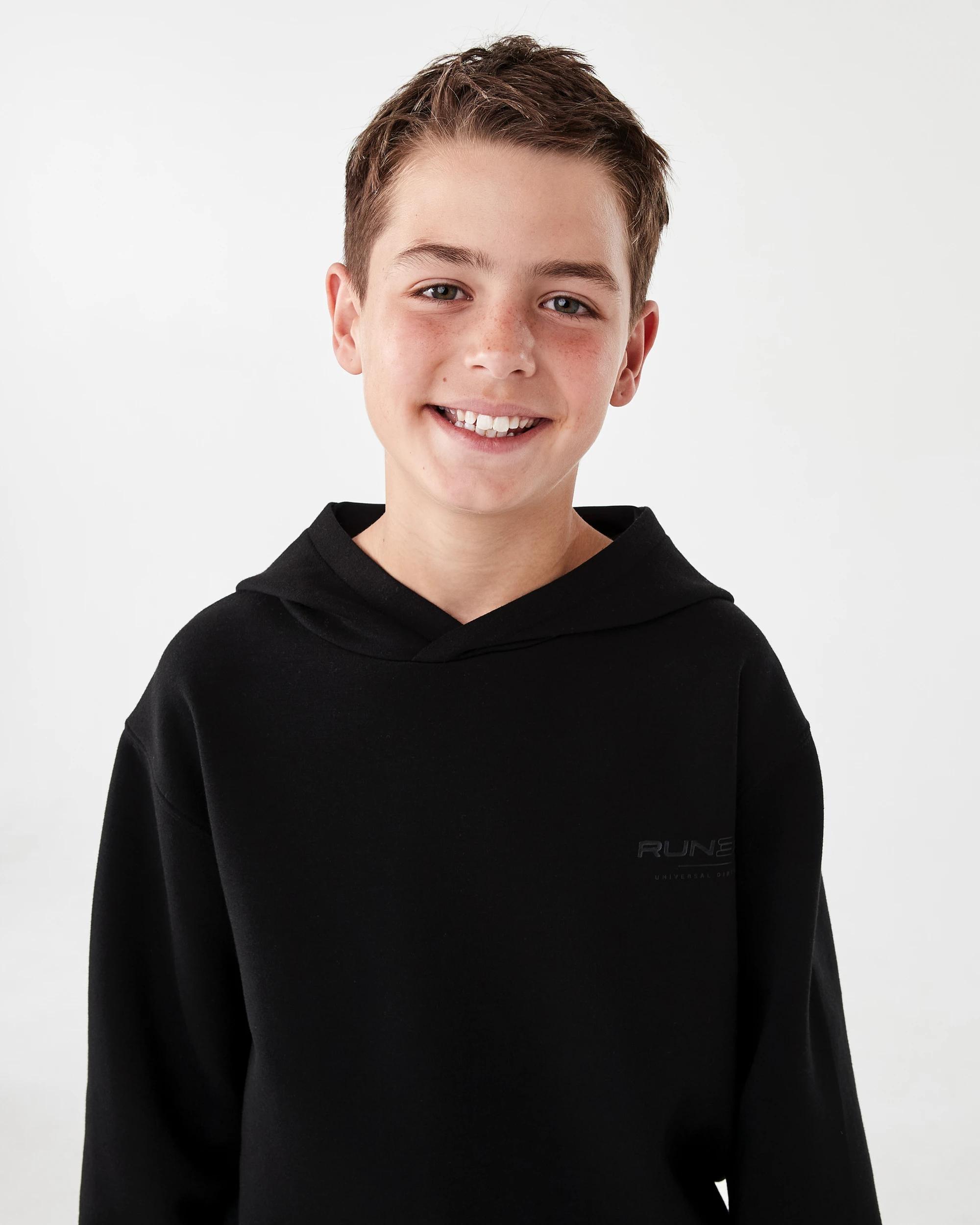 3 Active Kids Print Hoodie Blk Active, 3 of 6