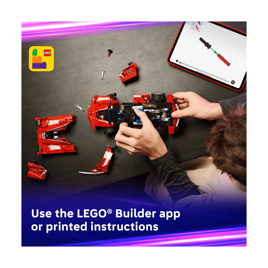 7 LEGO Technic Ferrari FXX K 42212, 7 of 10