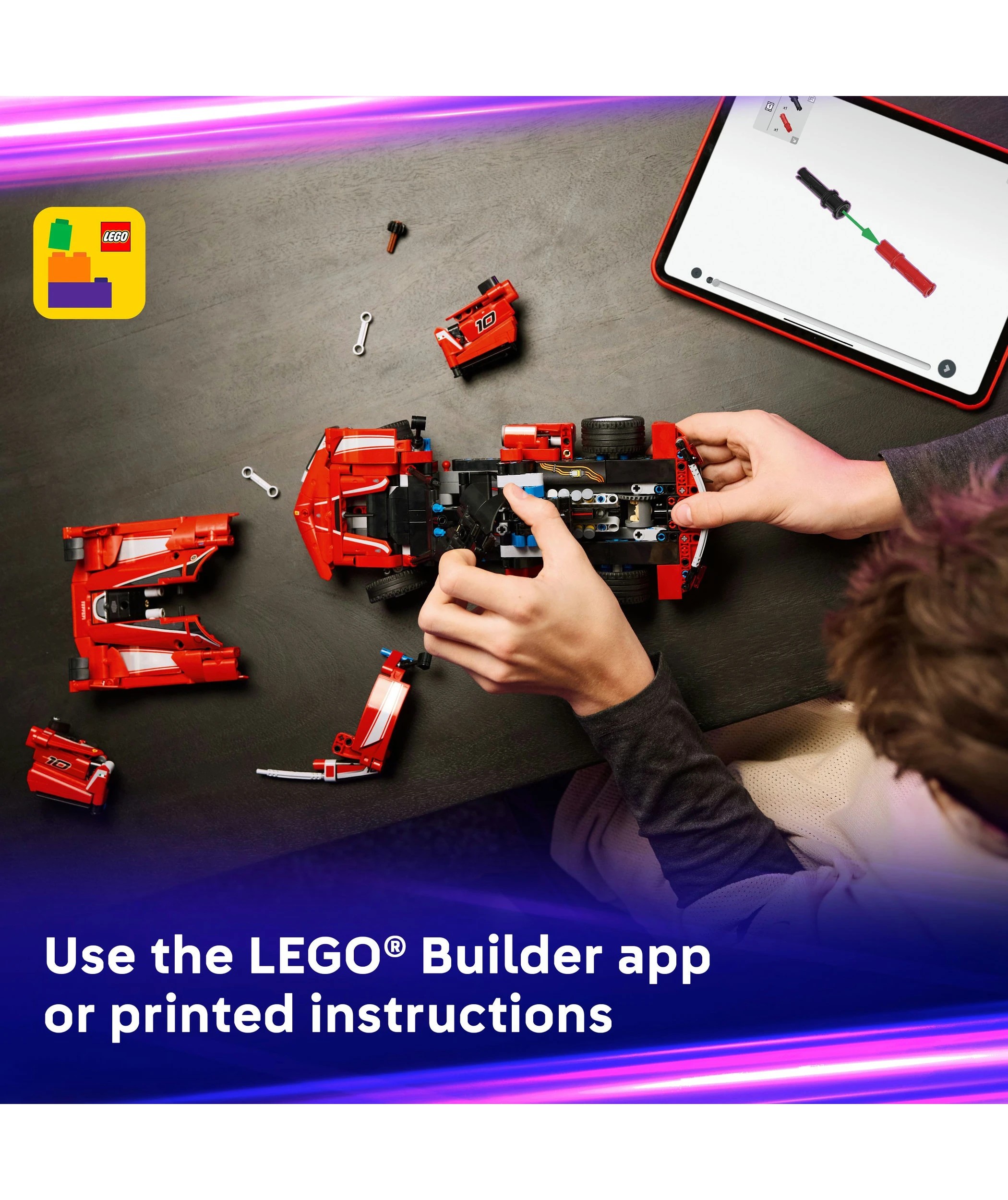 7 LEGO Technic Ferrari FXX K 42212, 7 of 10