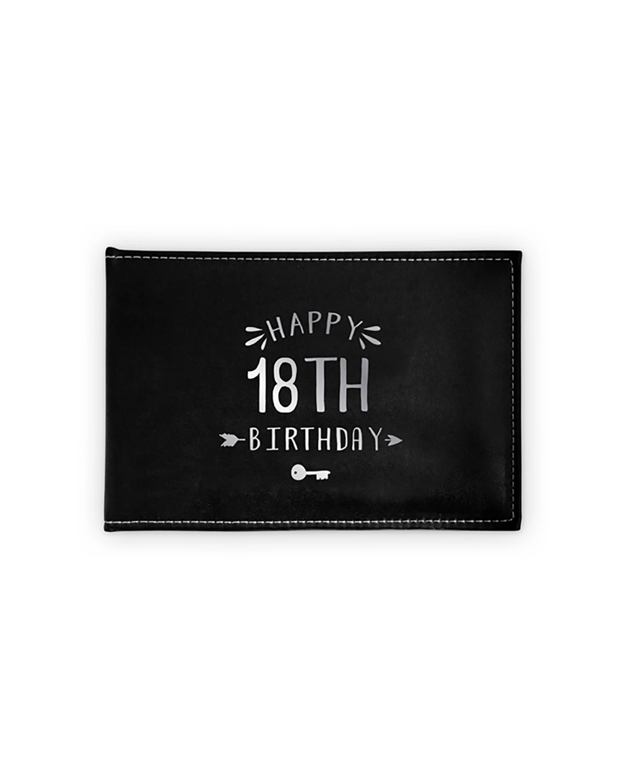 3 Guest Book 18th Silver Writing 23x18cm Novelty Birthday Signing Decor Notepad
 - Silver, 3 of 3