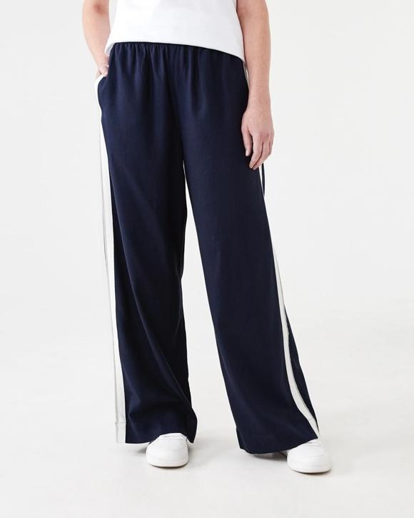 Wide Leg Side Tape Pants