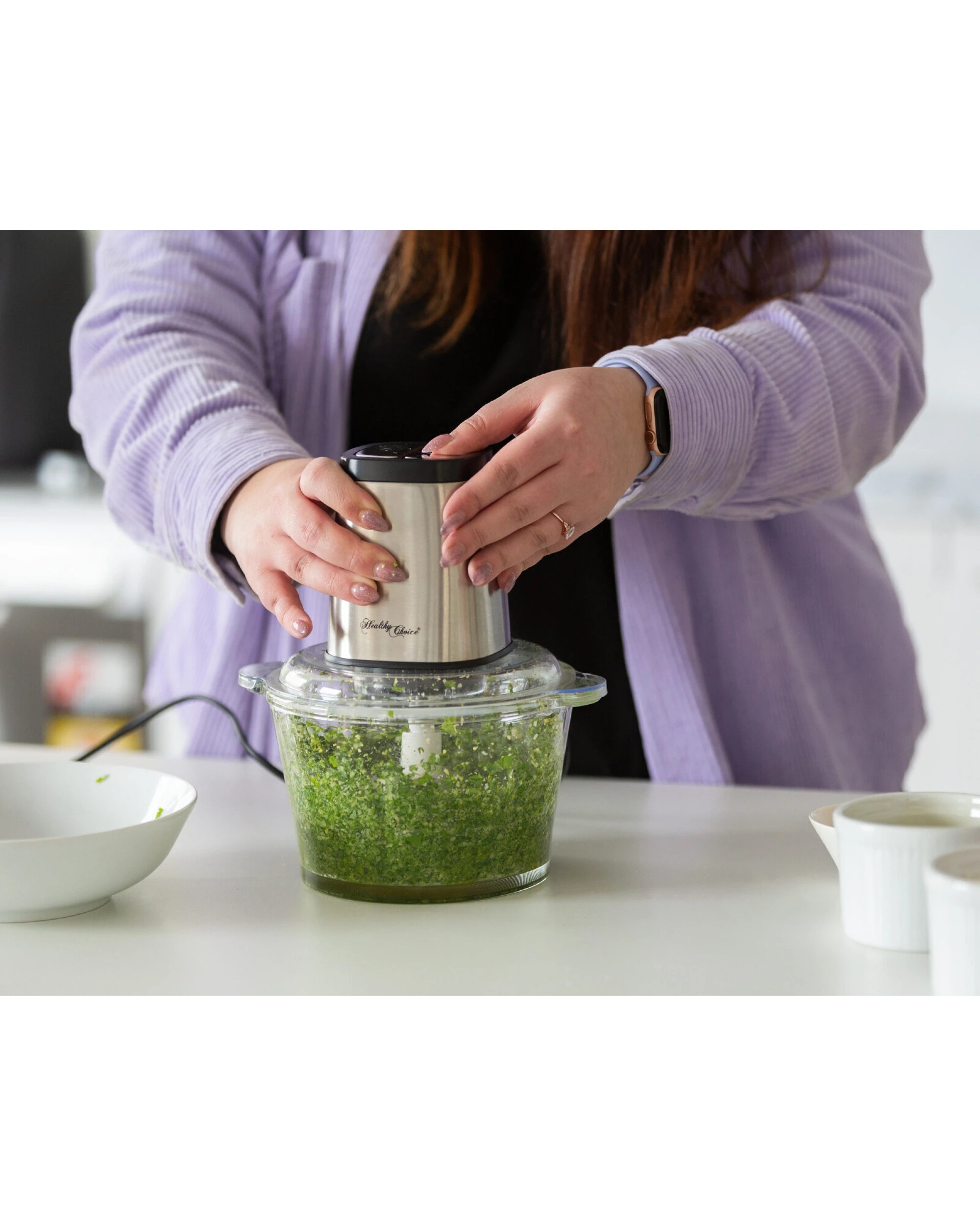 2 Healthy Choice Large Powerful Food Chopper/ Stainless Steel/ 2kg Capacity/ 300W, 2 of 5