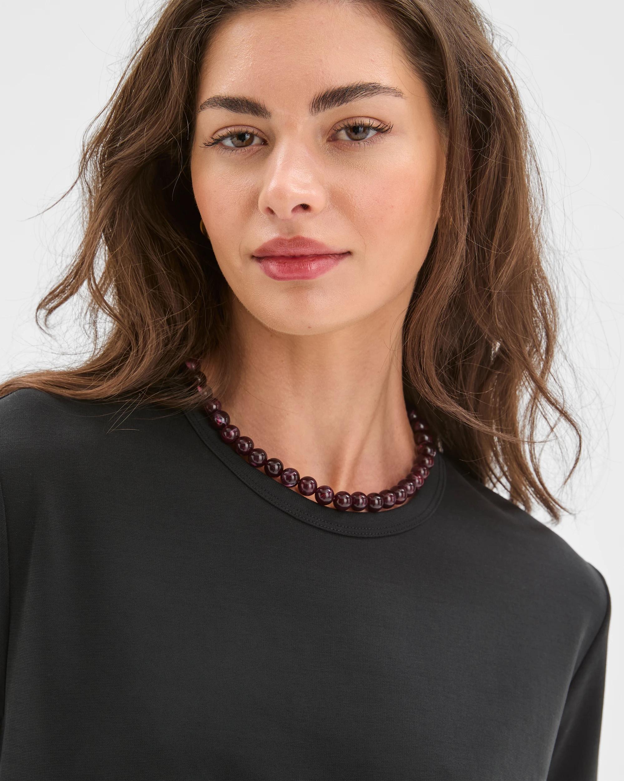 5 Target Petites Relaxed Drape T-Shirt WASHED BLACK, 5 of 6