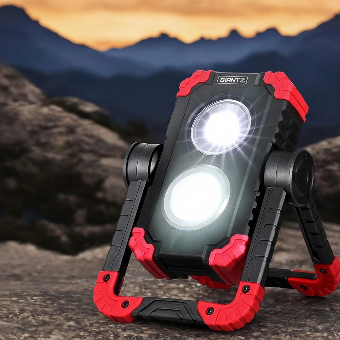 7 Giantz LED Work Light Torch USB 4400mAh Camping Workshop Foldable Flashlight Rotation - Multi, 7 of 7