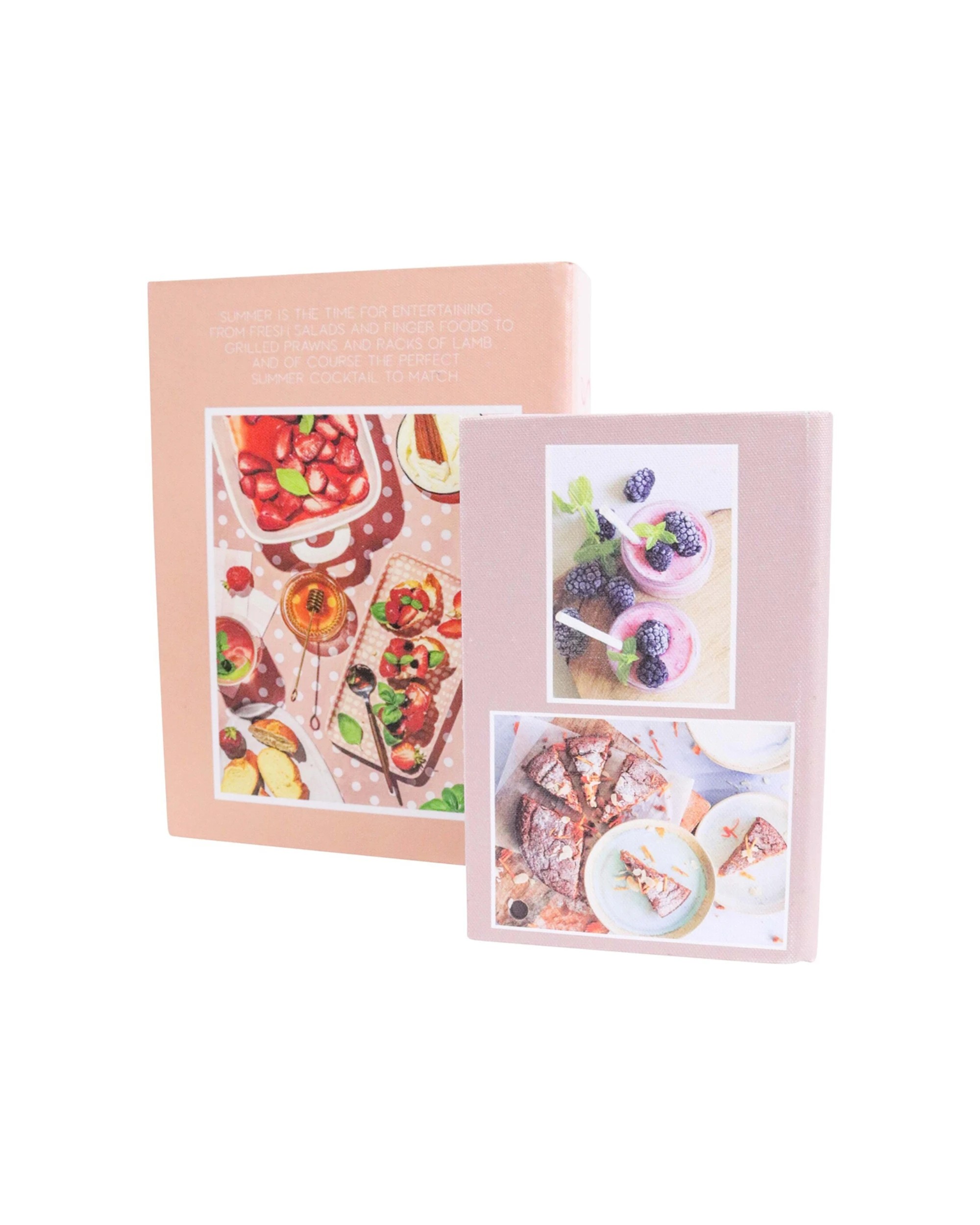 3 LVD Recipes MDF Book Box Set 2PK Recipe Book Box Kitchen Storage 24x18x6cm
 - multi, 3 of 3