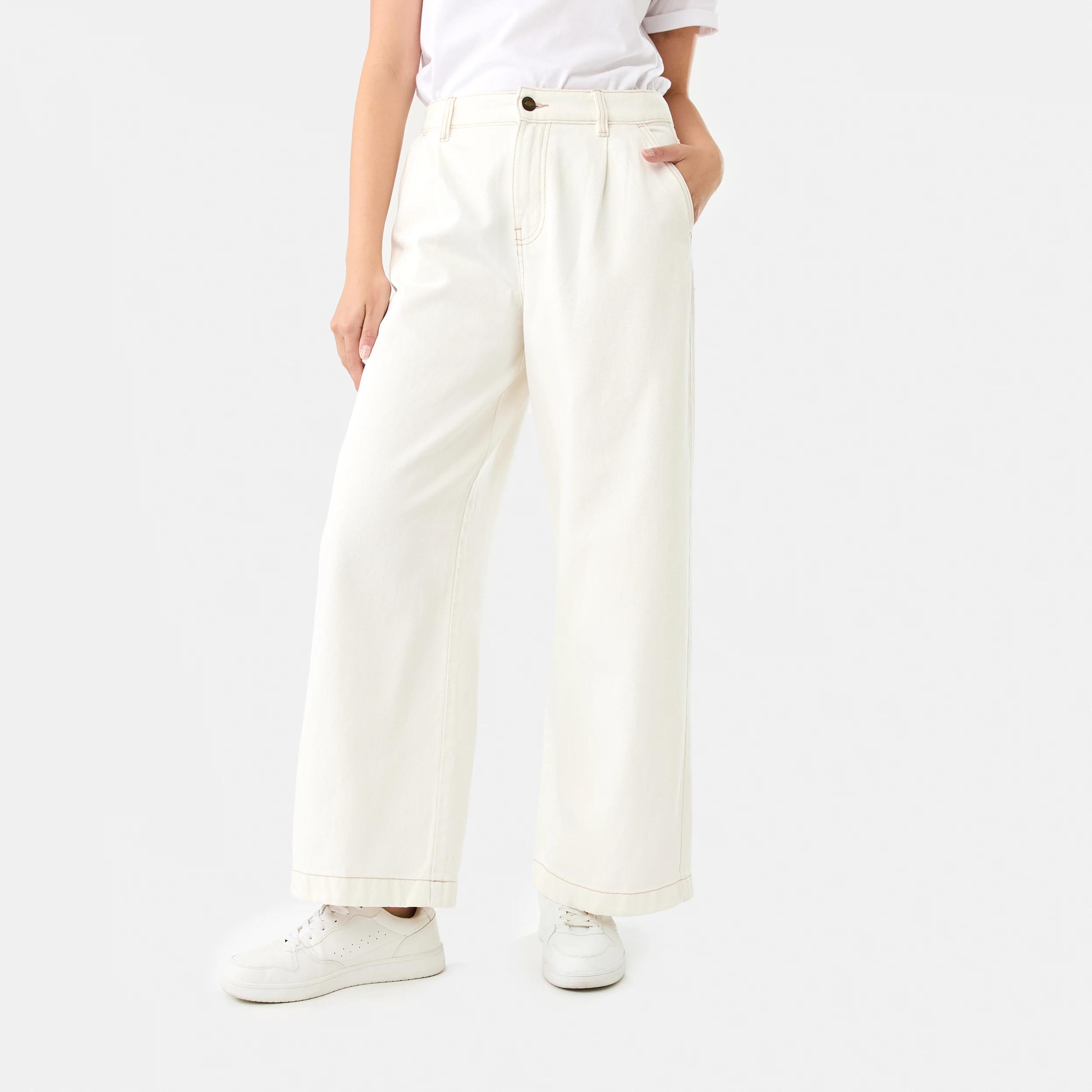 1 Pleat Front Jeans ECRU DENIM, 1 of 9