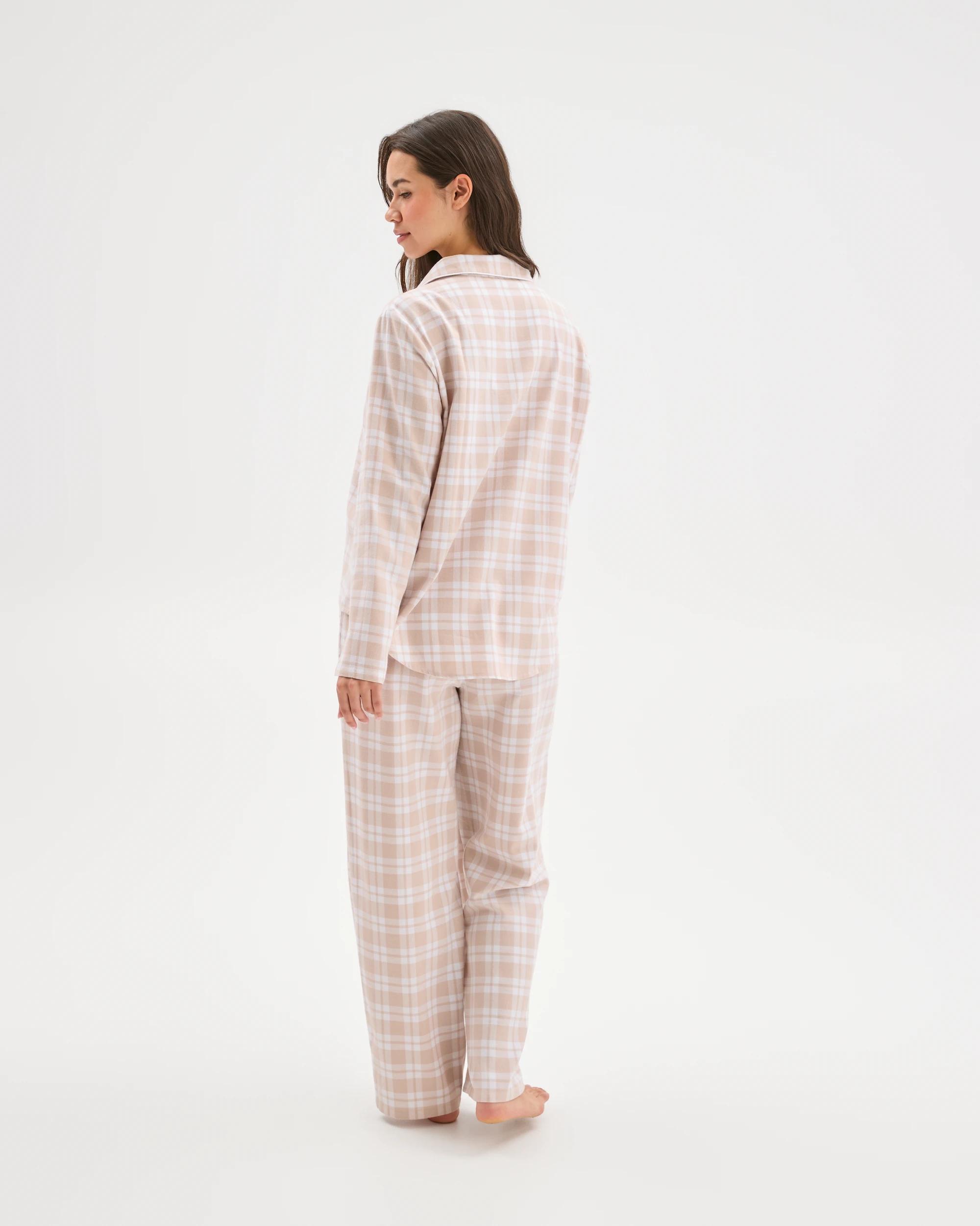 6 Target Woman Australian Cotton Flannelette Pyjama Set GINGHAM NEUTRAL, 6 of 6