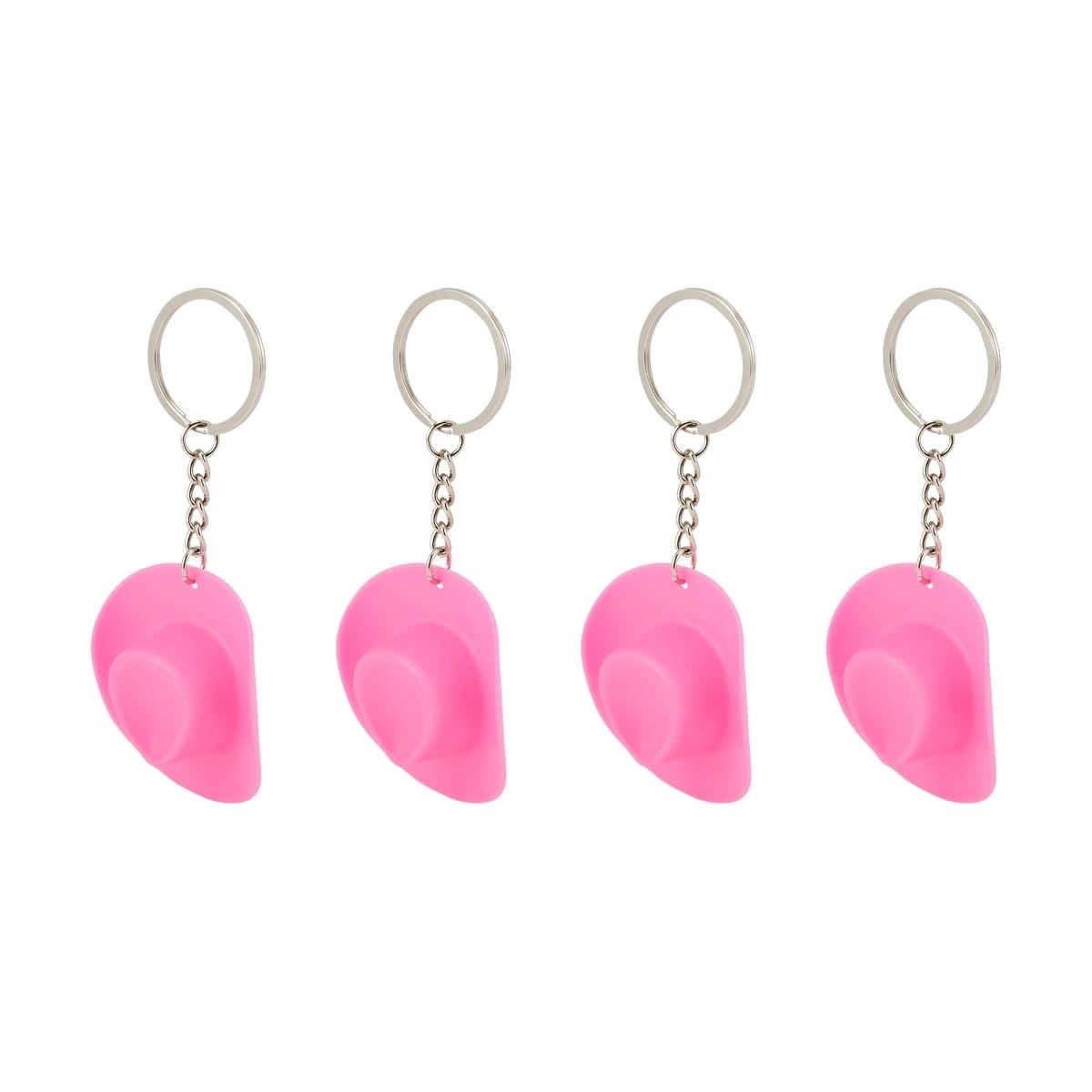 2 4 Piece Cowgirl Hat Keyrings, 2 of 4