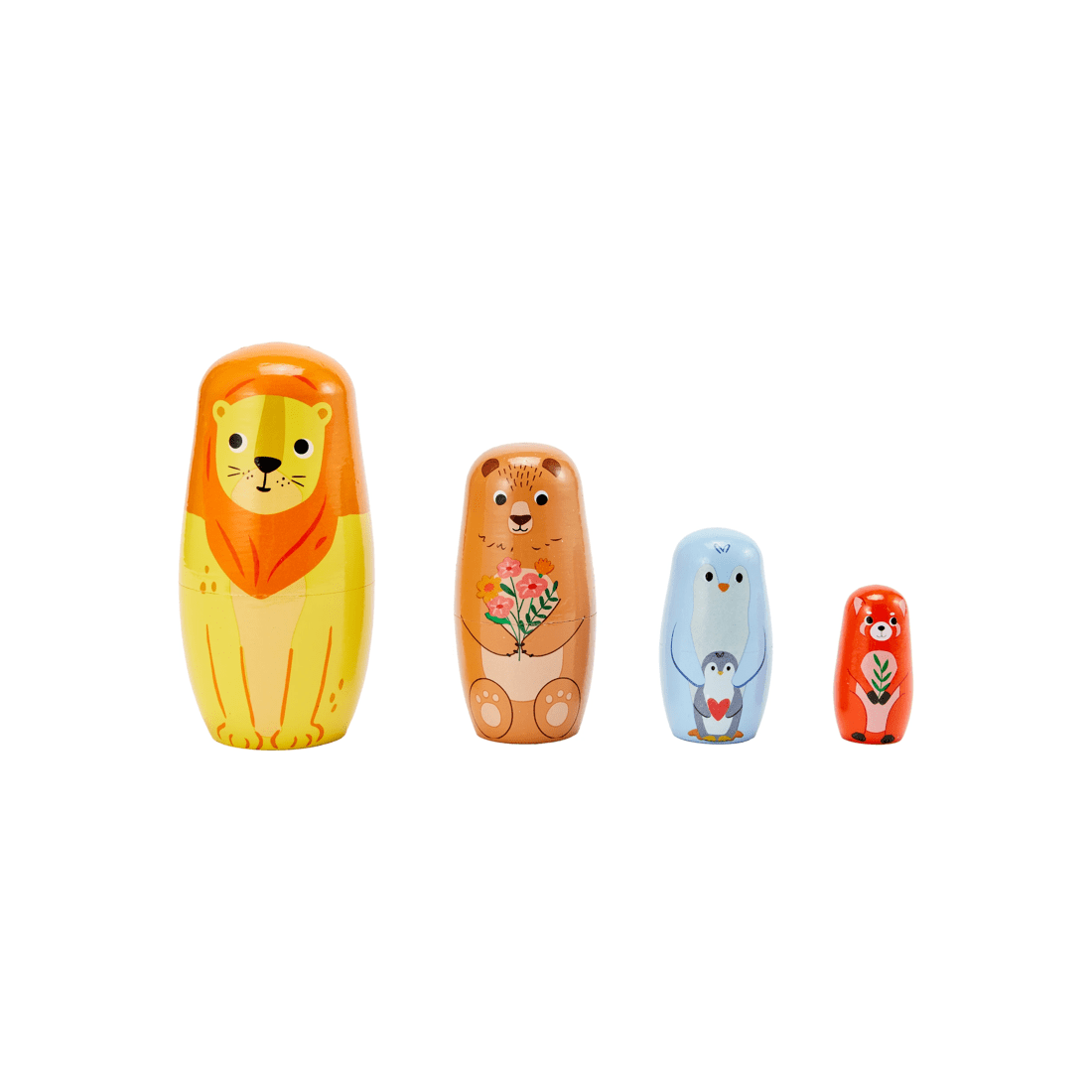 1 4 Piece Nesting Animals, 1 of 9