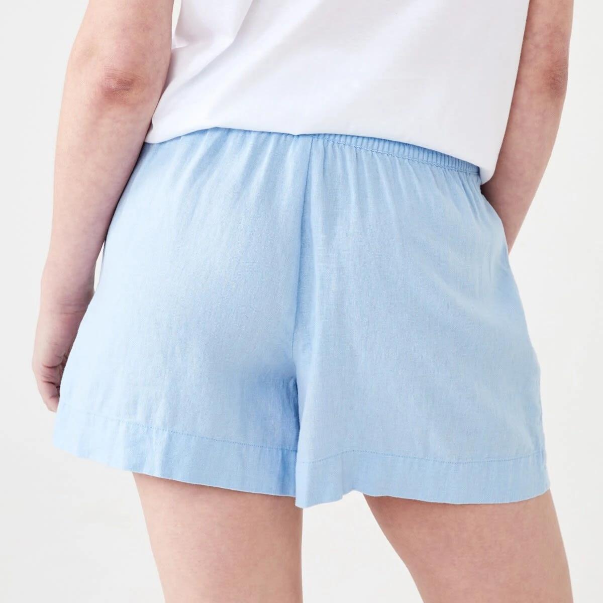3 Linen Blend Patch Pocket Shorts BRUNI BLUE, 3 of 6
