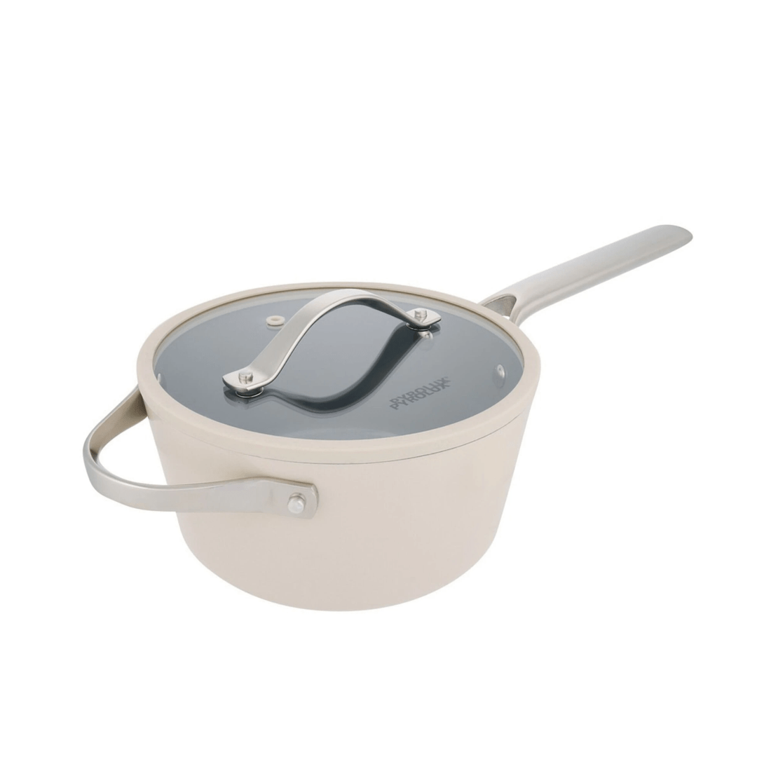 1 20cm Pyrolux NEXGEN Saucepan 2.8L Ivory w/ Helper Handle | Ceramic Non-Stick Oven Safe, 1 of 8
