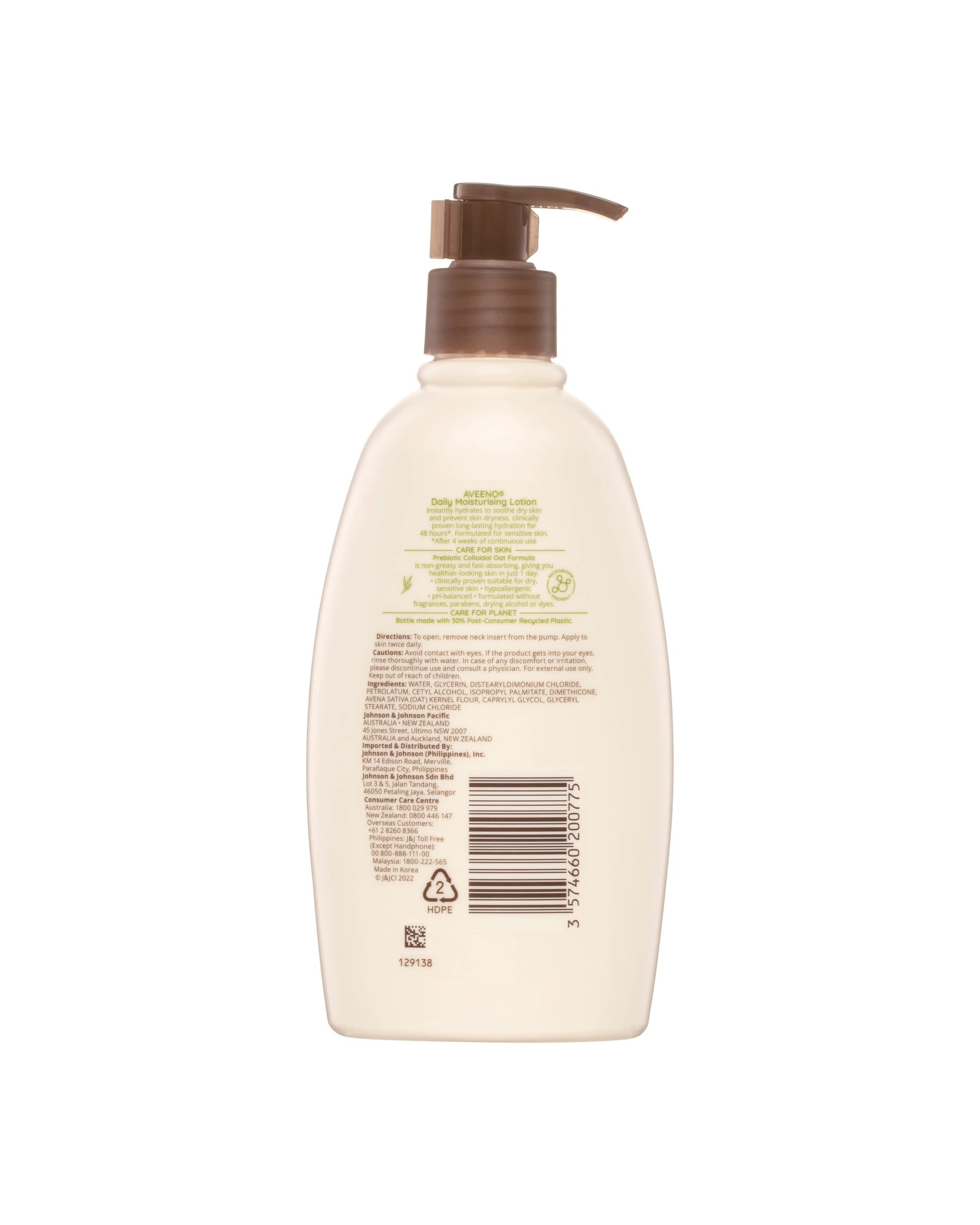 2 Aveeno Daily Moisturising Body Lotion 354ml - Prebiotic Colloidal Oatmeal, 2 of 5