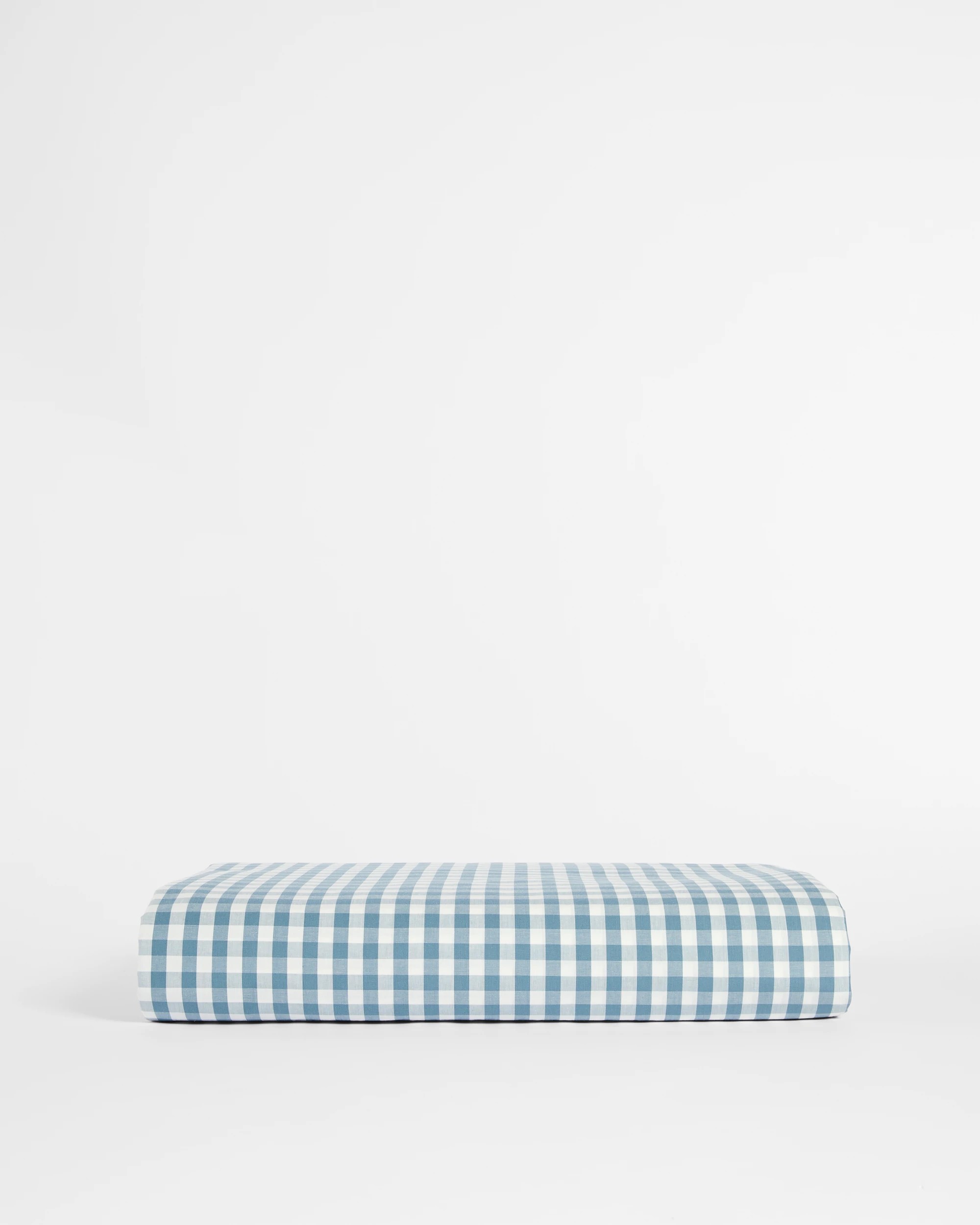 2 Target Gingham Australian Cotton Mix & Match Fitted Sheet - Single Bed - Blue, 2 of 3