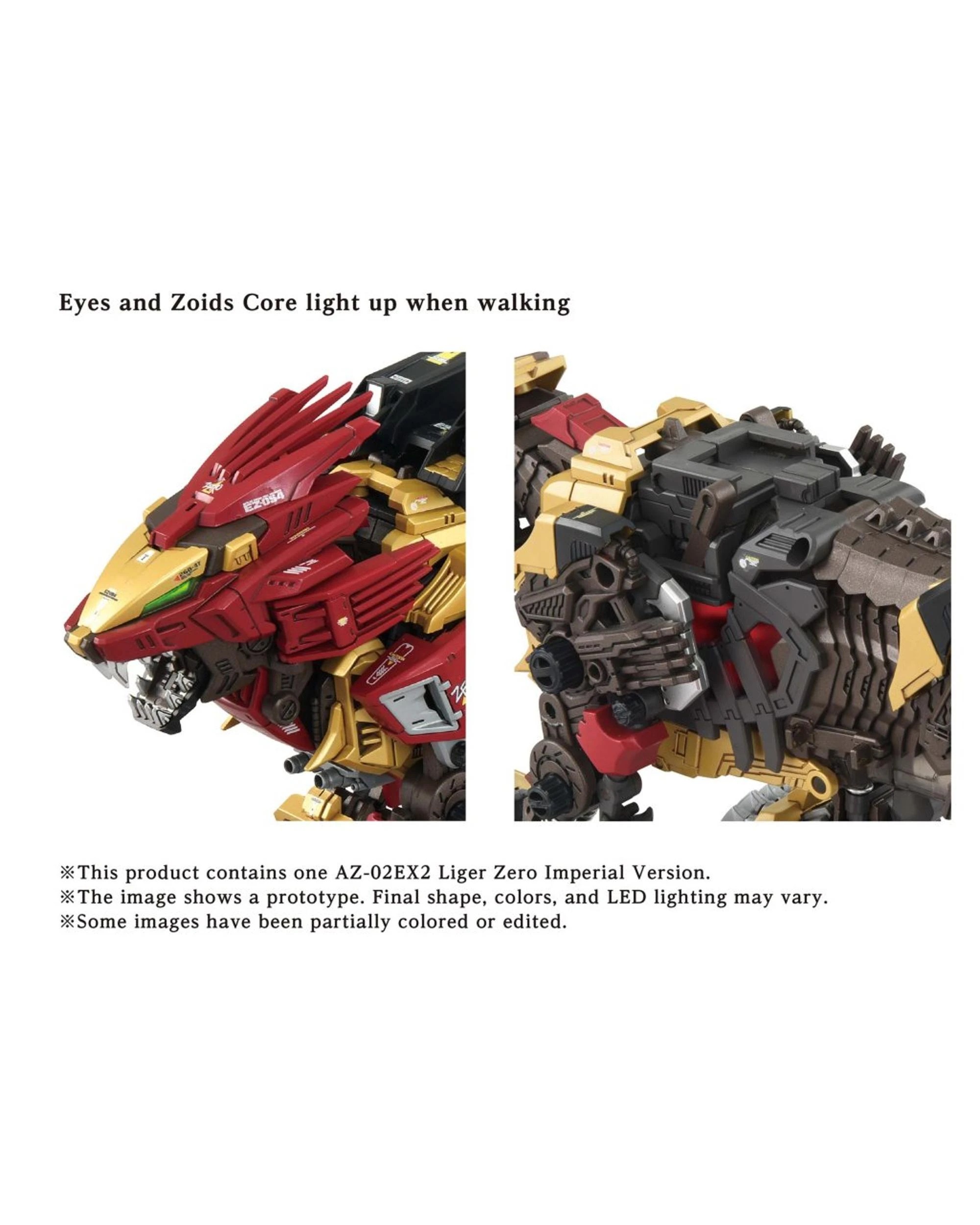 6 Takara Tomy T-Spark Zoids Advanced Zi Series AZ-02EX2 Liger Zero Empire Version 1/72 Scale Model Kit, 6 of 9