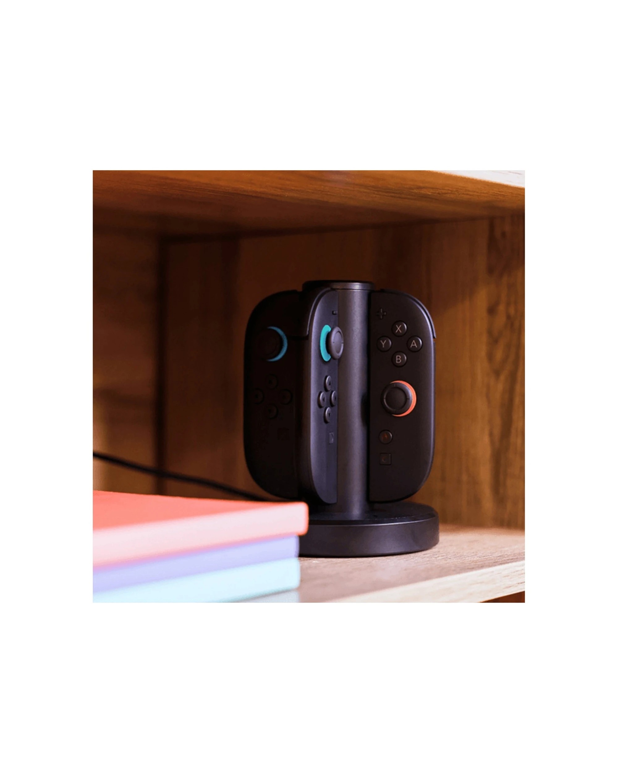 5 4Gamers Magnetic Quad Charger Switch 2 Joy-Con USB Powered LED Indicators - Black, 5 of 5