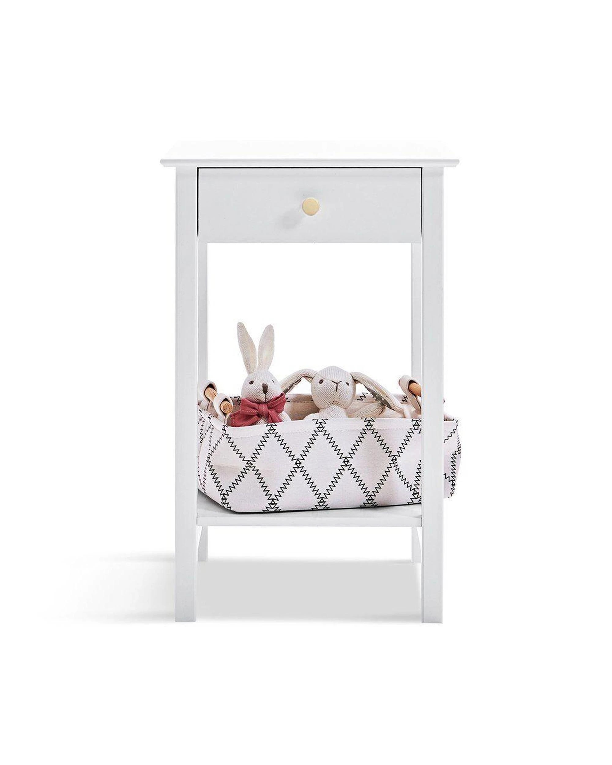 2 2 x Franco Bedside Table White, 2 of 9