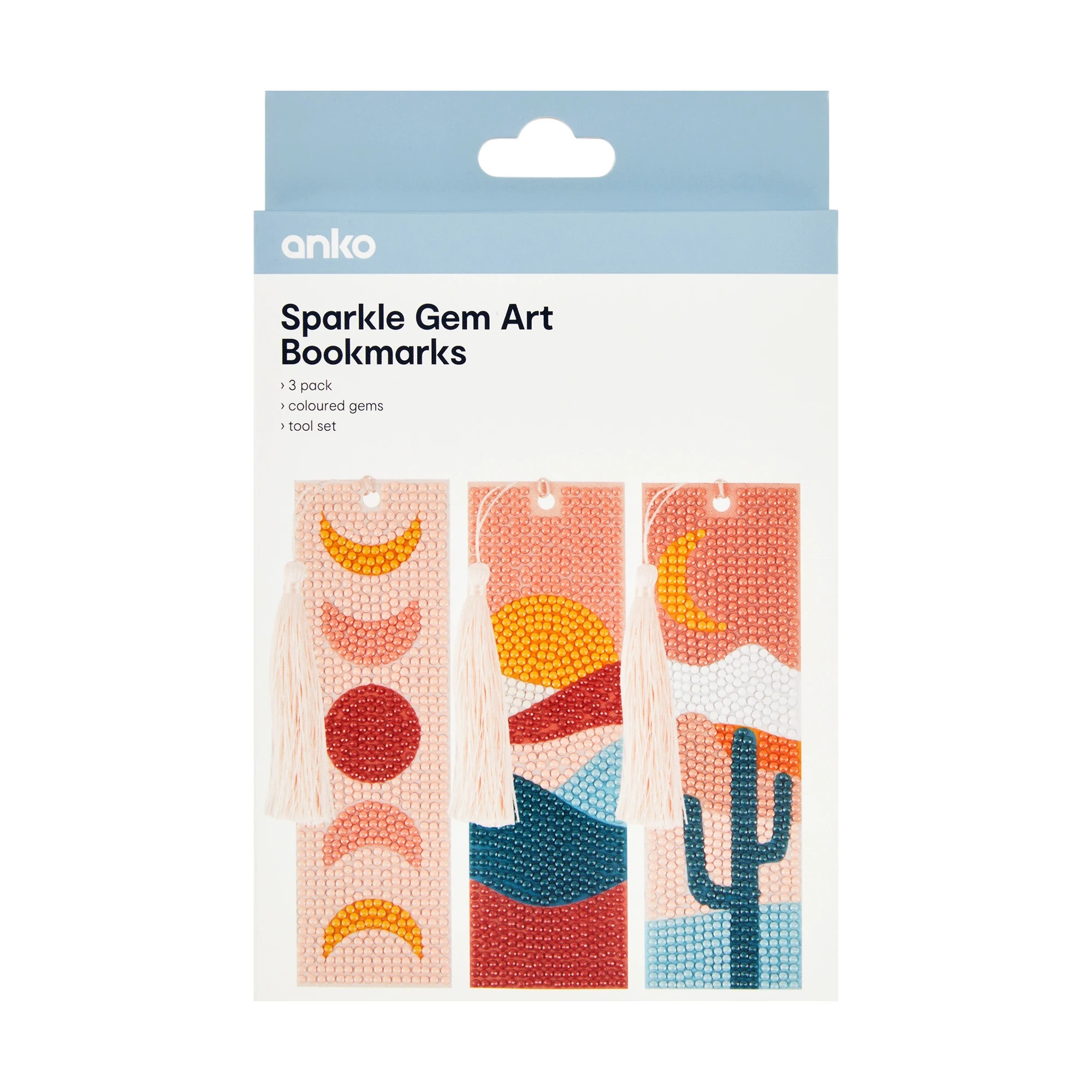 1 3 Pack Sparkle Gem Art - Bookmarks, 1 of 3