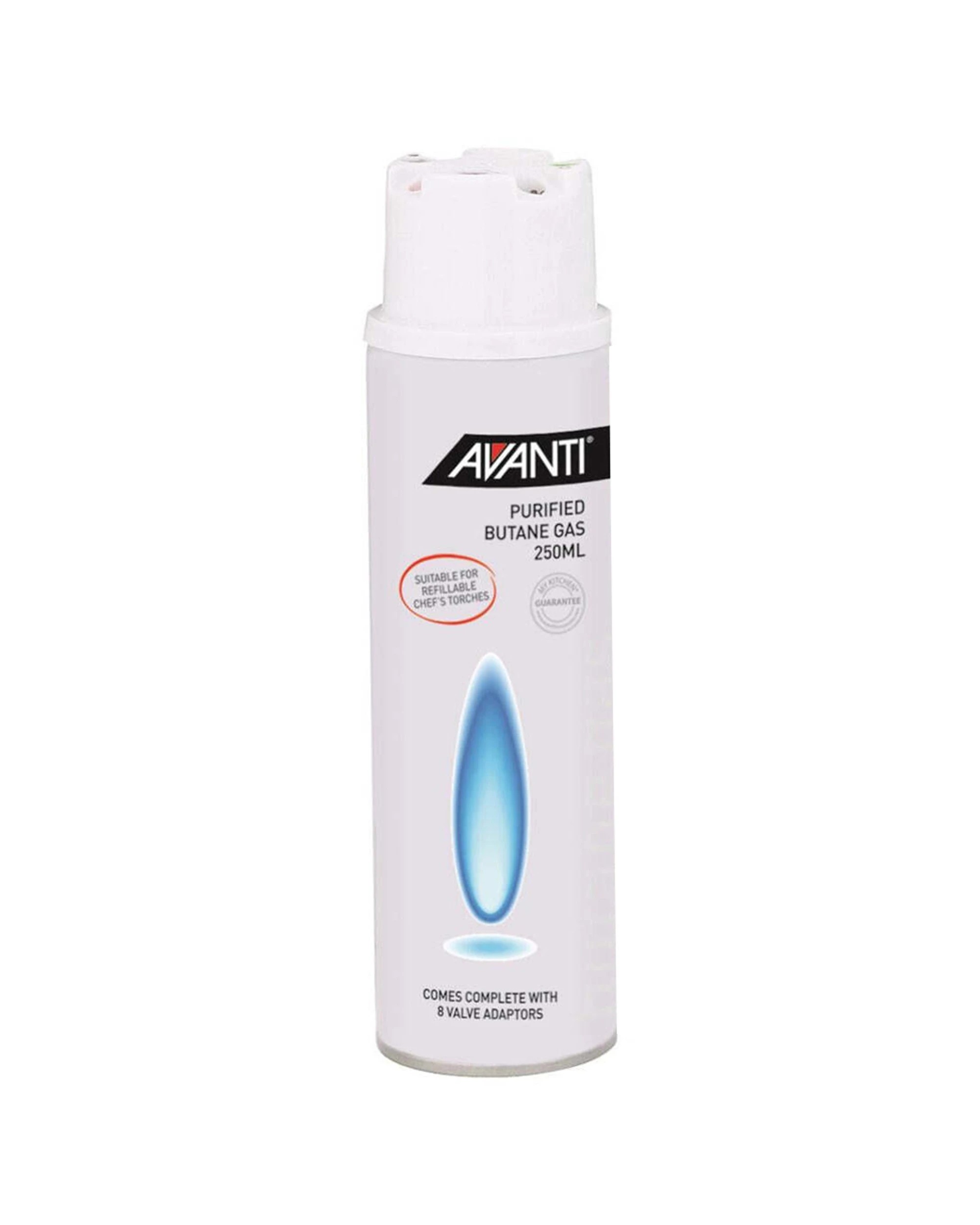 1 Avanti 250ml Purified Butane Gas Cylinder Refill For Torches And Lighters - White, 1 of 1