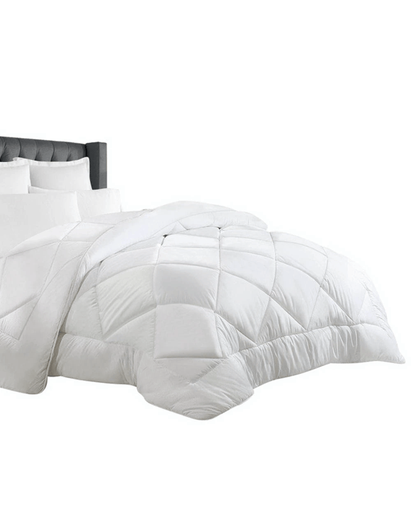 Giselle Bedding 700GSM Microfibre Bamboo Quilt - Queen Bed - White