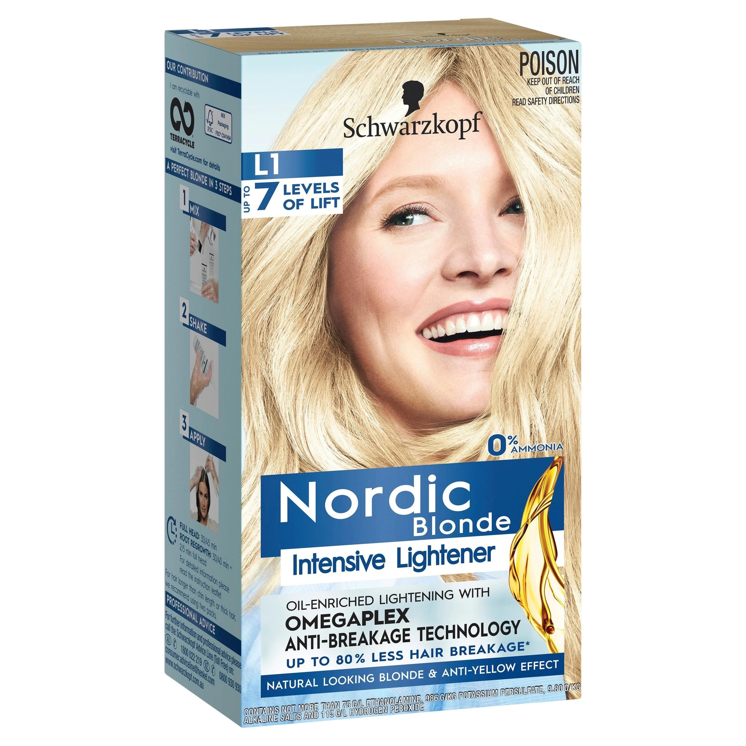 1 Schwarzkopf Nordic Blonde Intensive Lightener L1, 1 of 2