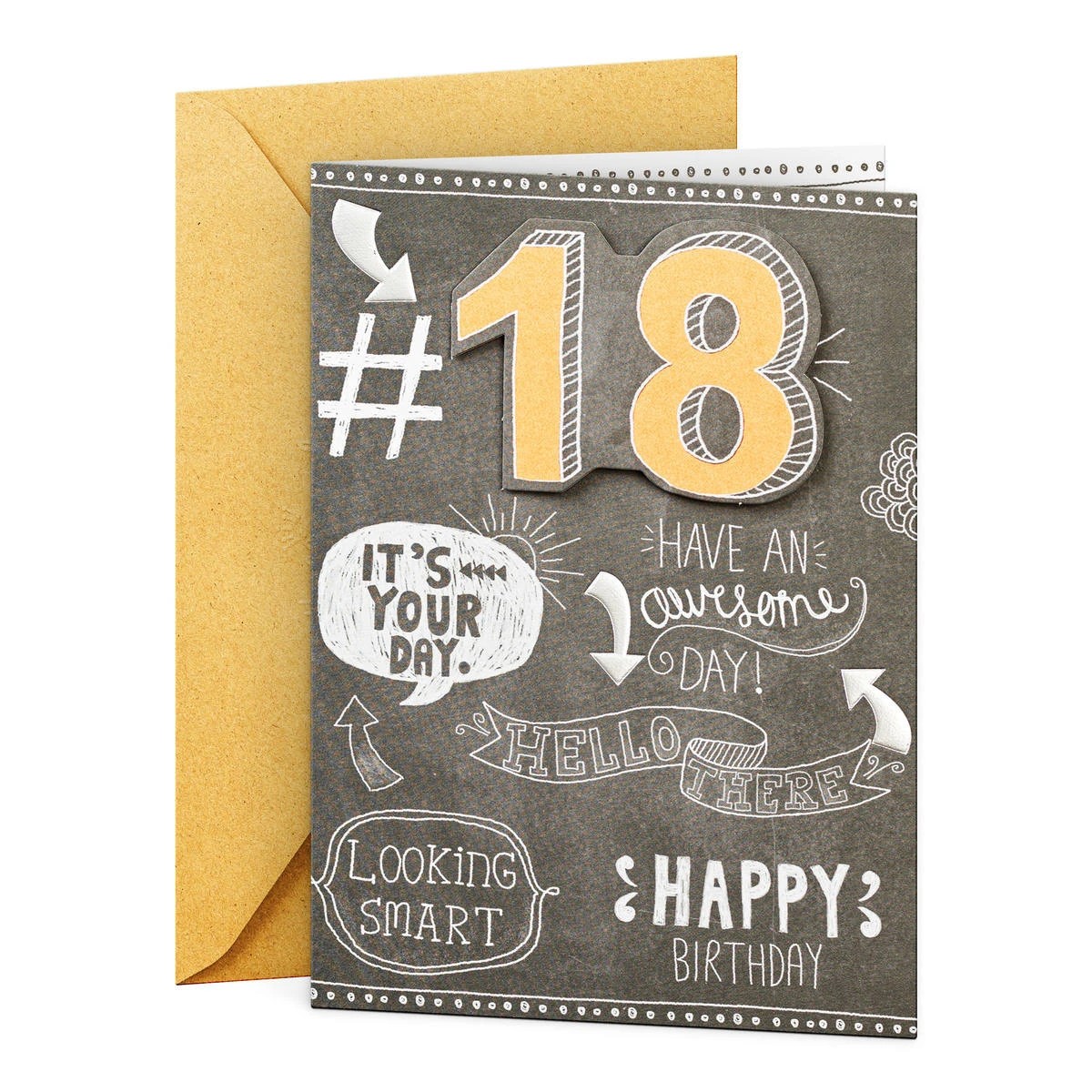 1 Hallmark Birthday Card - Age 18, 1 of 3