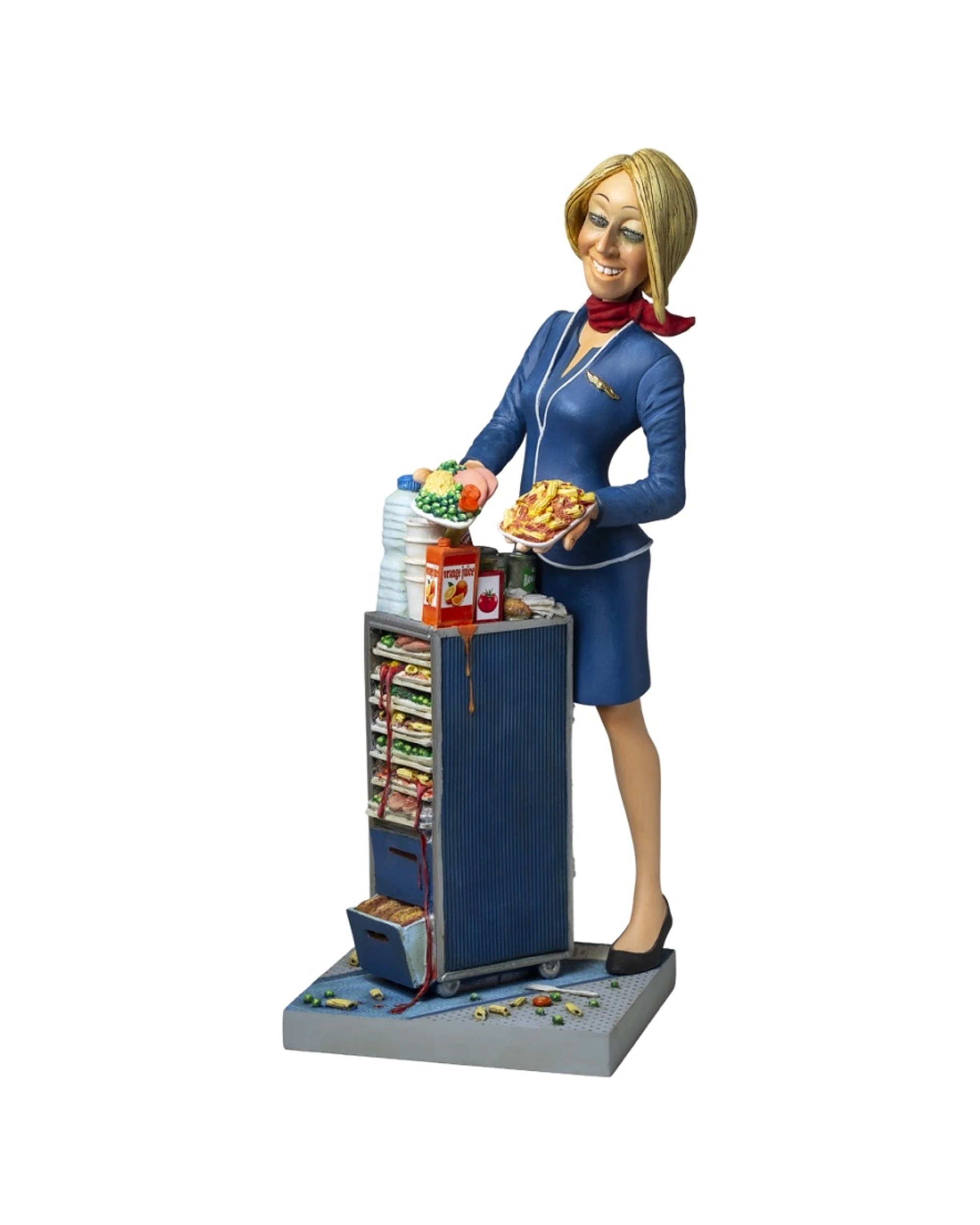 1 The Comic Art of Guillermo Forchino Full Size Flight Attendant Figurine - Multi, 1 of 8