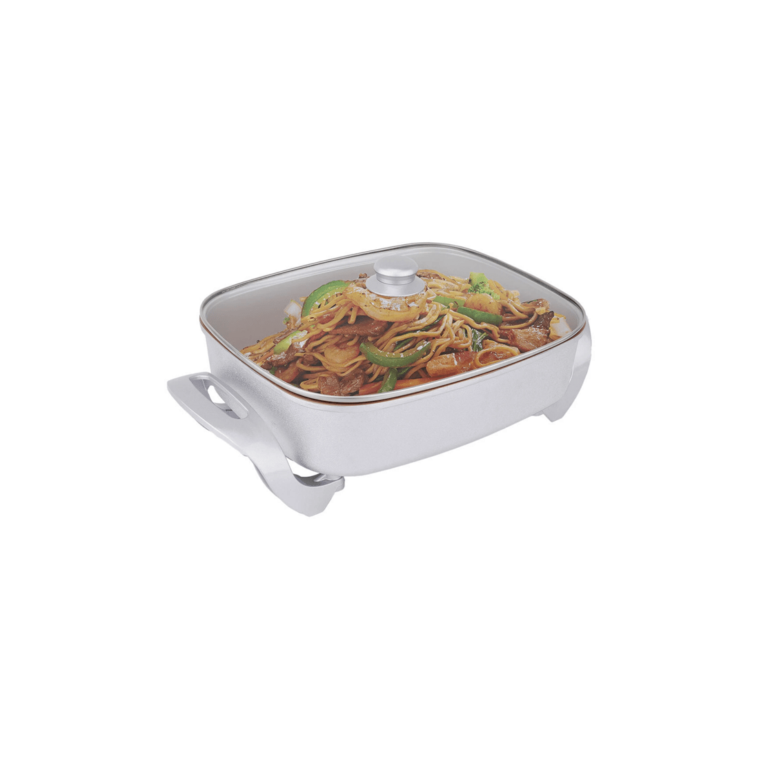 2 Healthy Choice Electric Fry Pan 7.9l 38cm Non-stick 1500w Frying Cookware Copper
 - White, 2 of 7