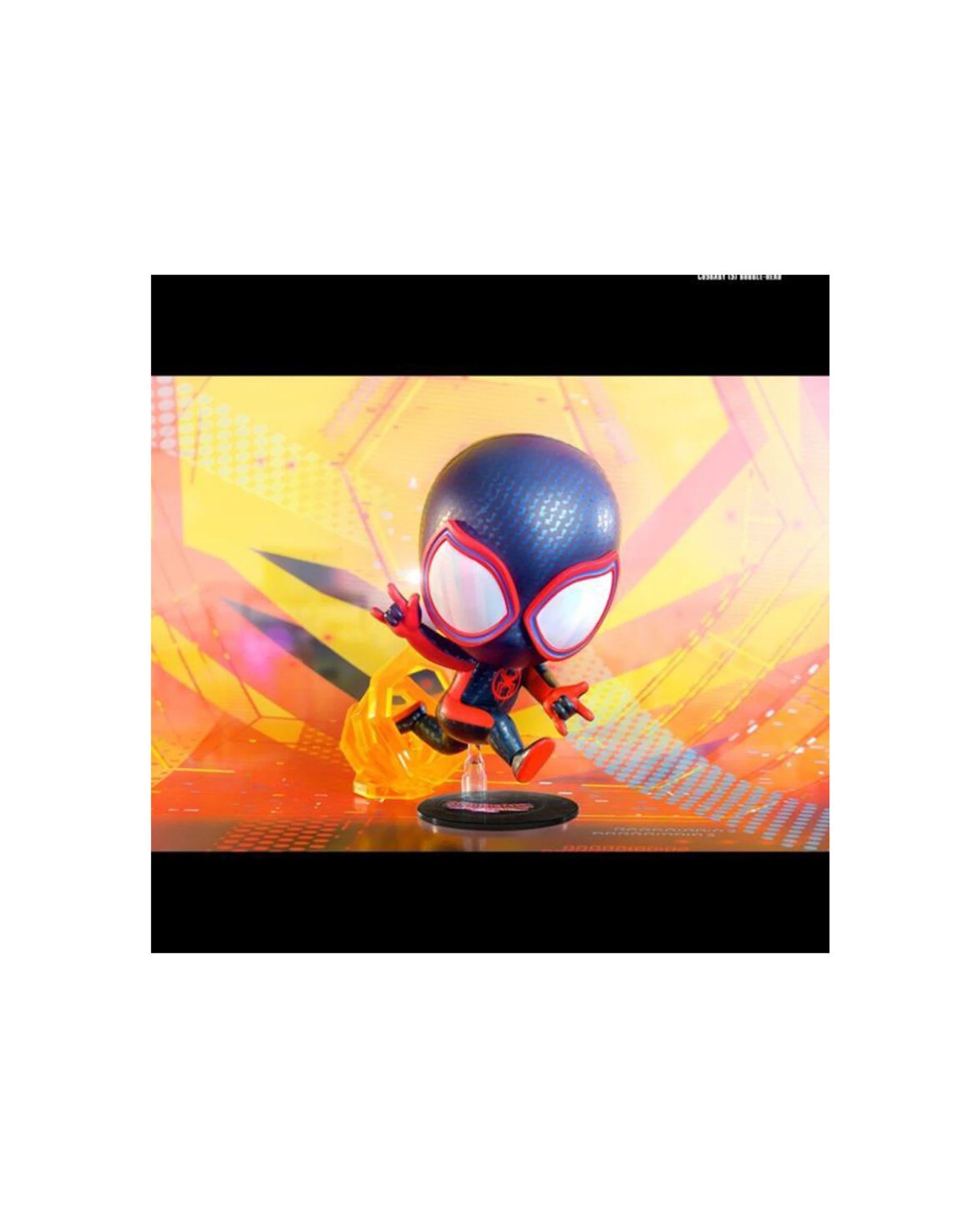 3 Spider-Man Across The Spider-Verse Cosbaby Action Figure 13cm Bobble-Head - Black, 3 of 3