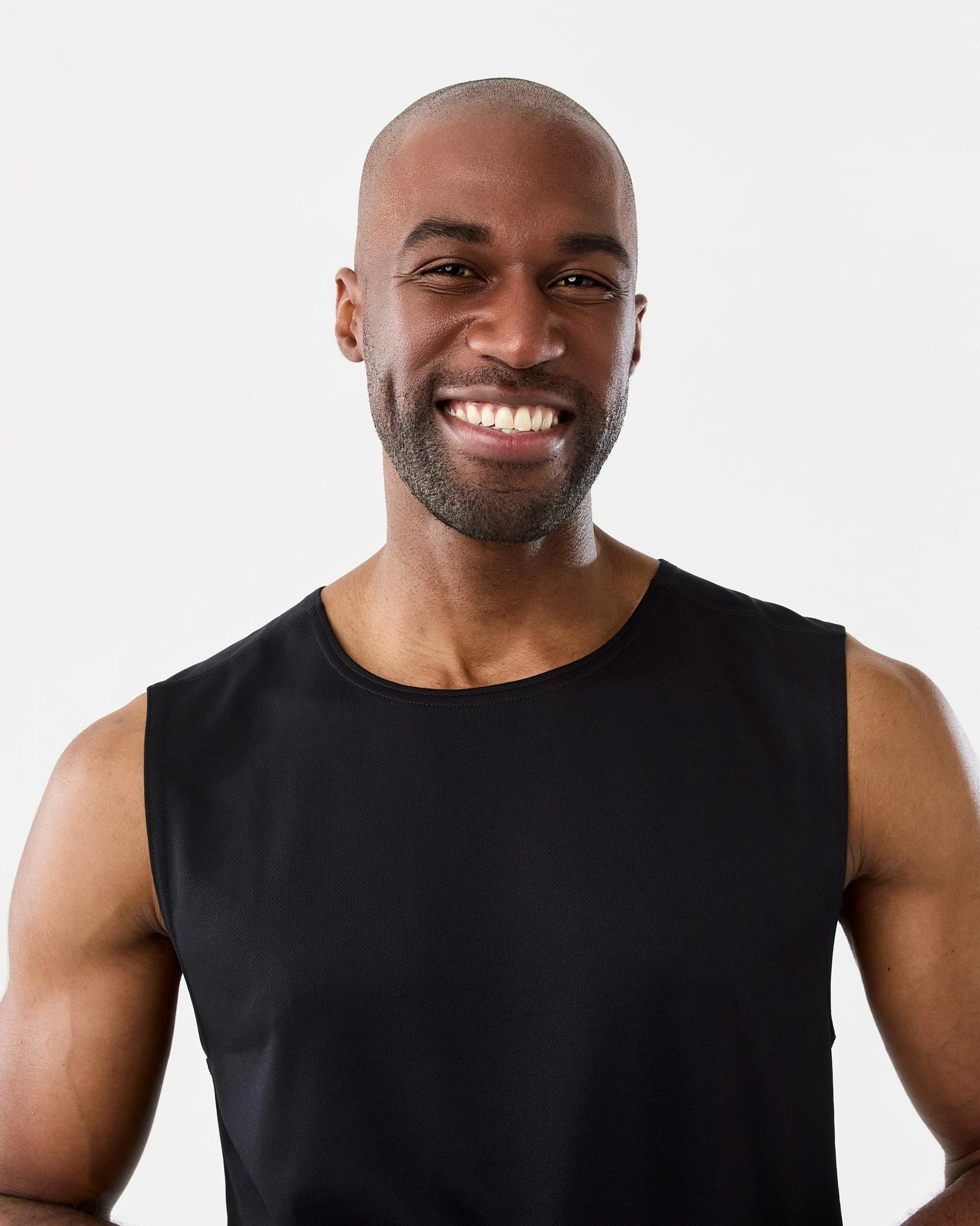 4 Active Mens Mesh Muscle Black, 4 of 7