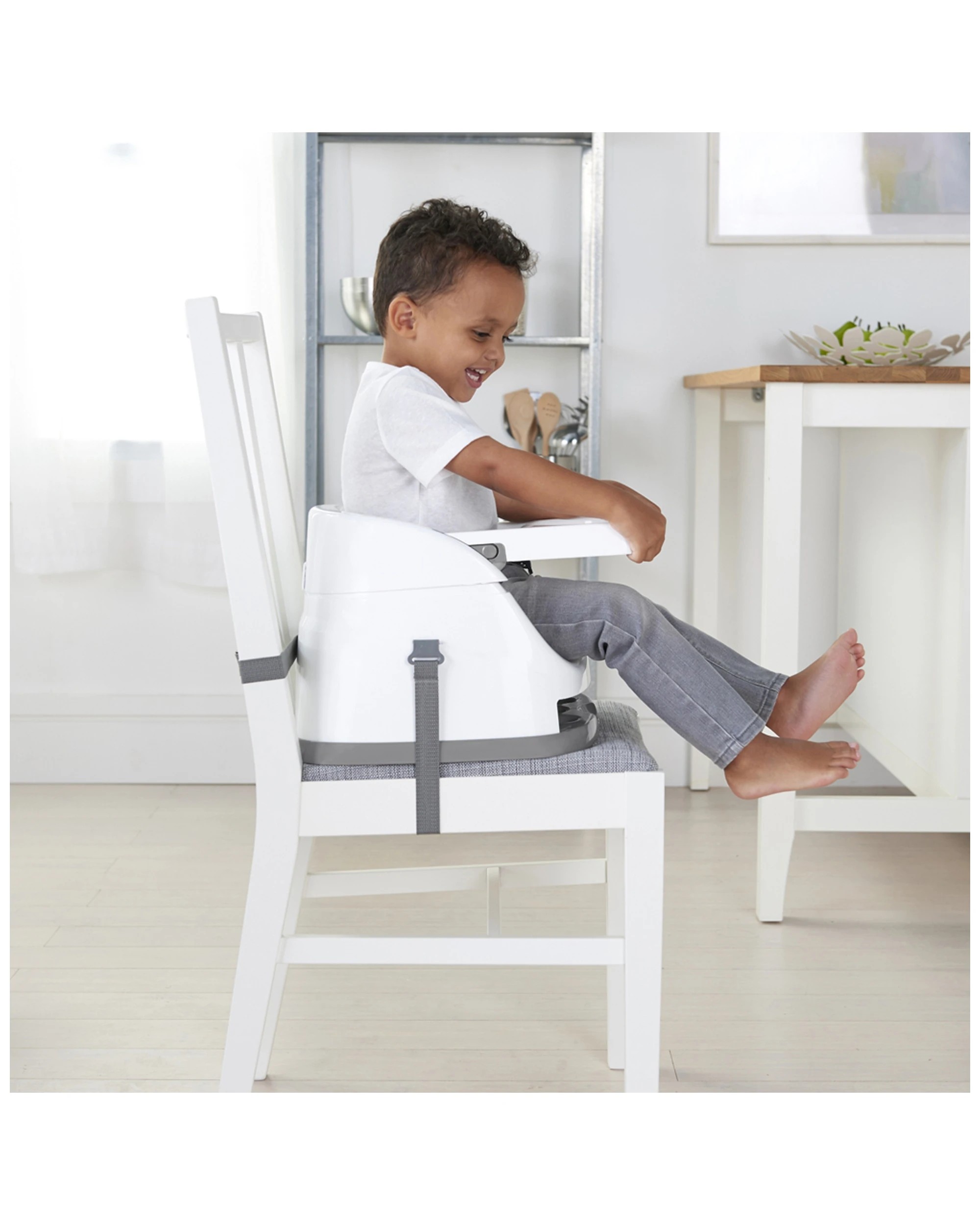 4 Ingenuity 2 In 1 Adjustable Baby Feeding Seat Booster Peony 6 Months Plus - Pink, 4 of 5