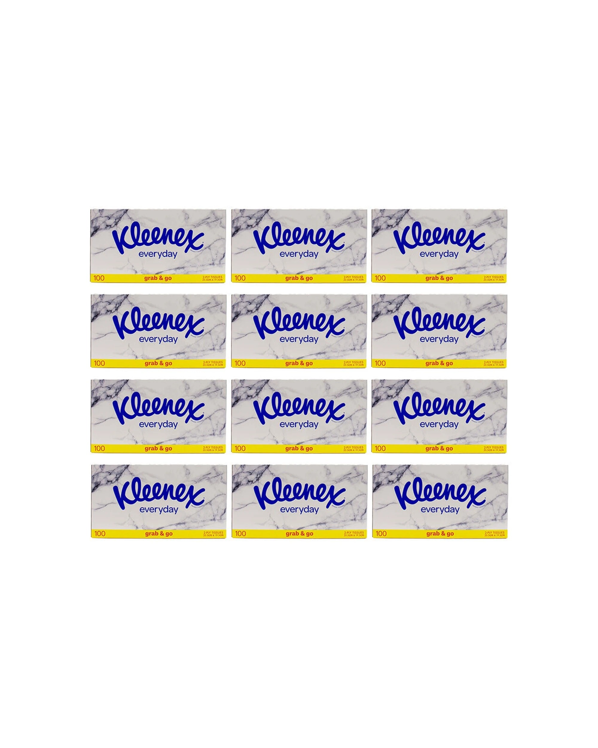 1 Kleenex 1200pc 2Ply Everyday Tissues Paper Grab Go - White, 1 of 4