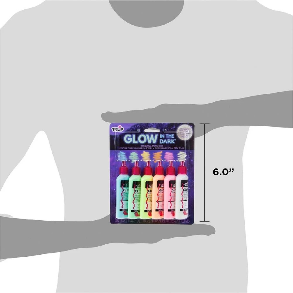 7 Tulip Dimensional Fabric Paint Glow 6 Pack, 7 of 9