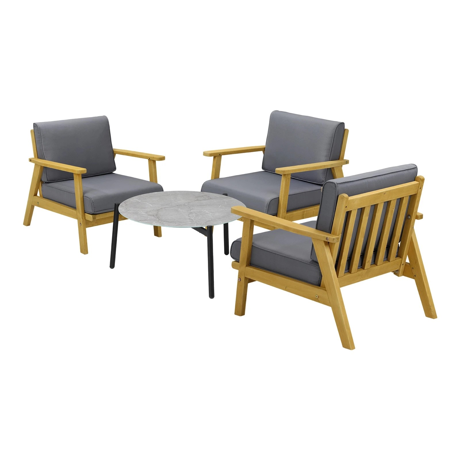 7 Livsip 4pcs Outdoor Lounge Set Patio Furniture Sets Coffee Side Table
 - Multi, 7 of 10