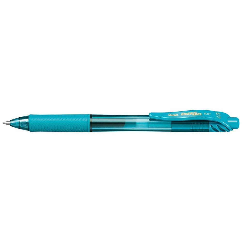 1 Pentel Energel X BL107 Gel Pen 0.7mm Turquoise, 1 of 5