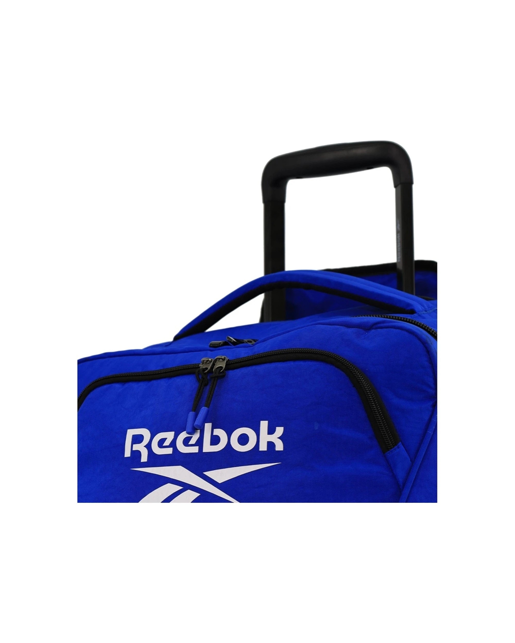 5 Reebok 45L Trekker Lightweight Crushed Nylon Trolley Bag Rolling Ball Bearing Wheels - Blue, 5 of 7