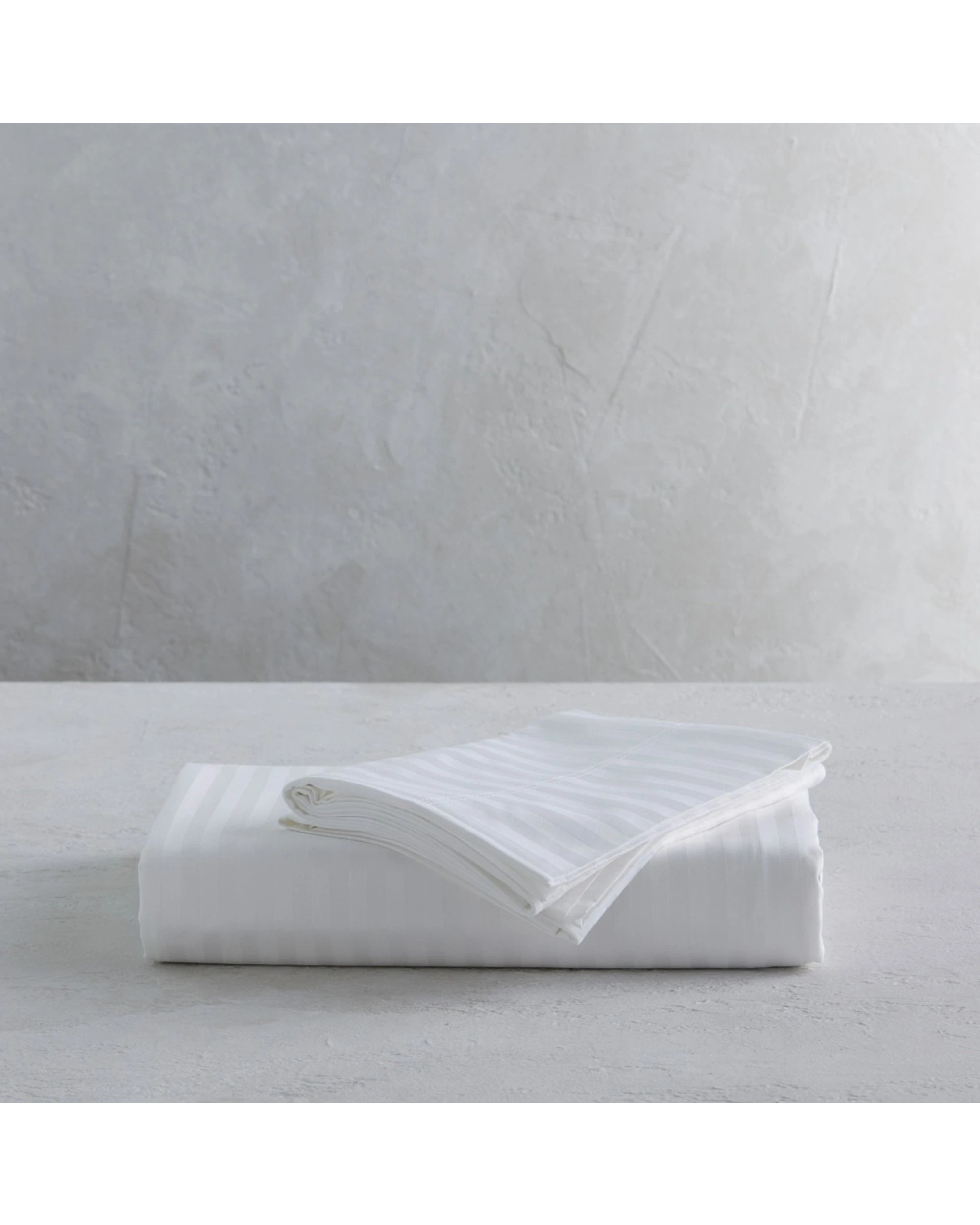 4 Bedding Co Quilt Cover Set 1200TC Egyptian Cotton Stripe - Single Bed - White, 4 of 6