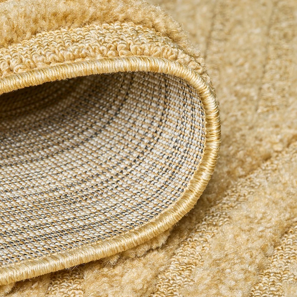 6 Common Ground Rugs Sanctuary Zina 330x240cm - Extra Large Power Loomed Floor Rug - Gold, 6 of 7