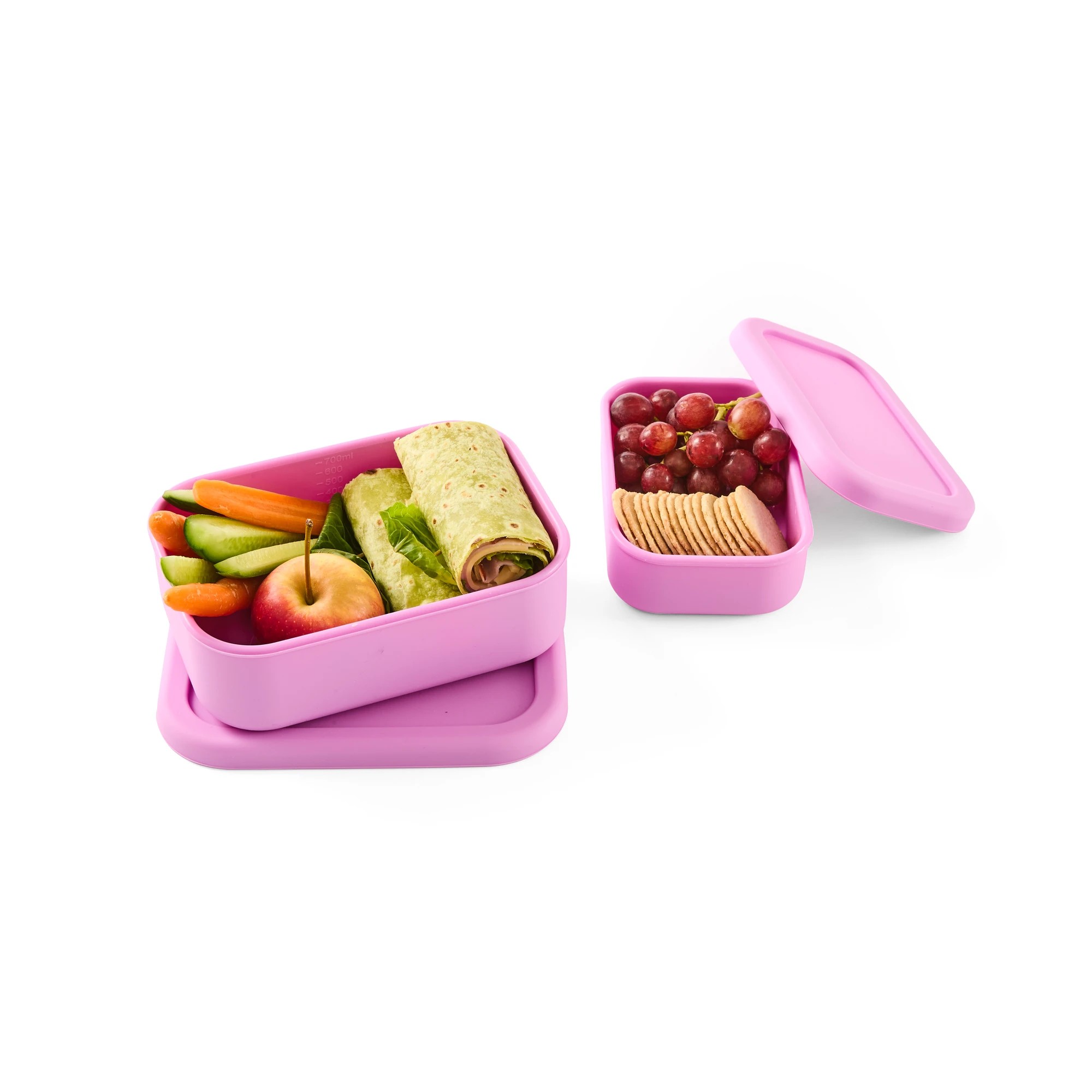 2 2 Pack Lilac Silicone Snack Box, 2 of 10