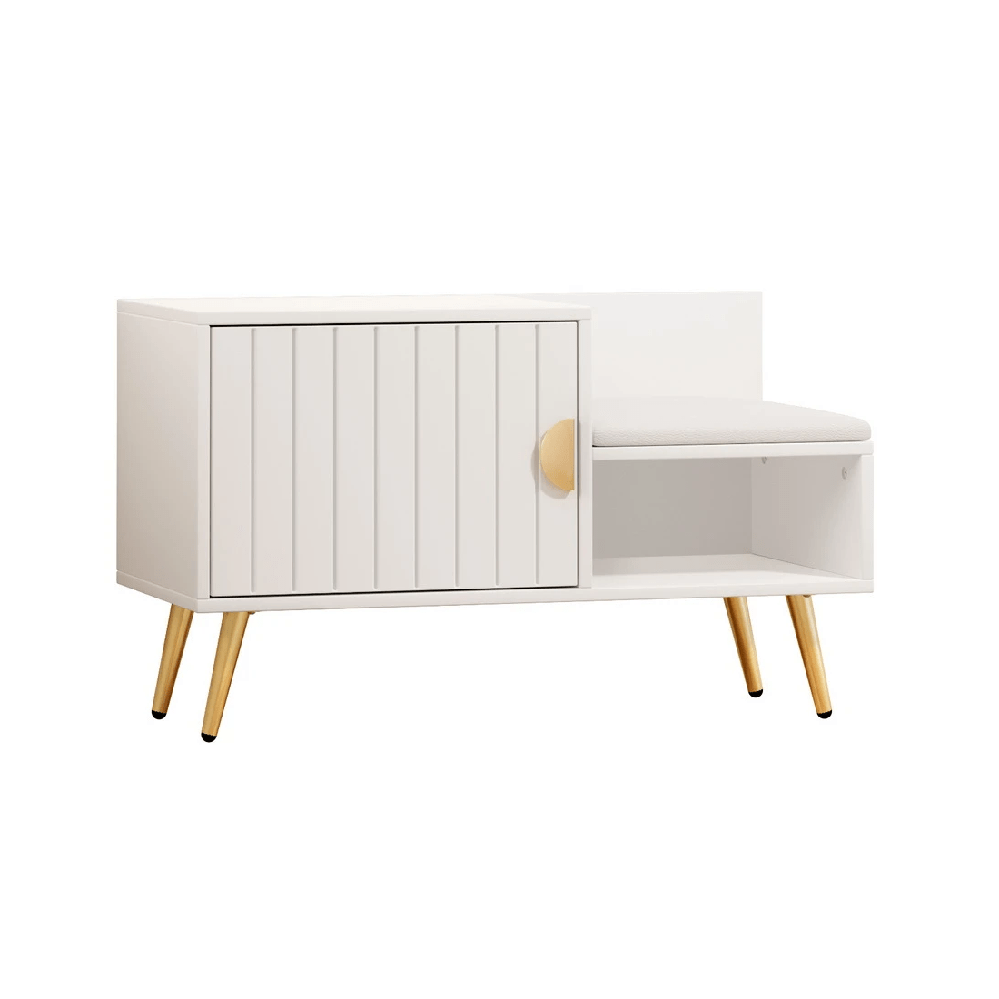 1 Artiss Shoe Rack Cabinet Bench 6 Pairs - White, 1 of 6