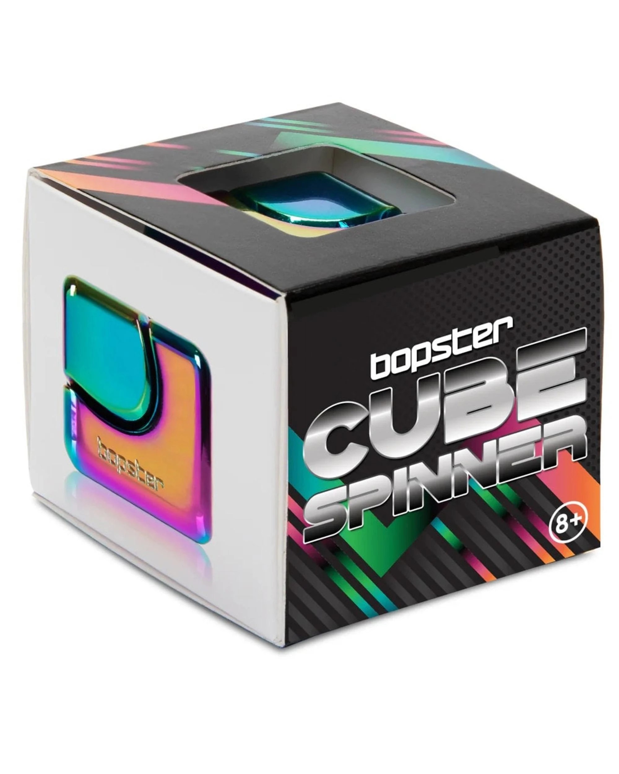 4 Bopster Fidget Cube Spinner - Multicolour Metallic - Multi, 4 of 6