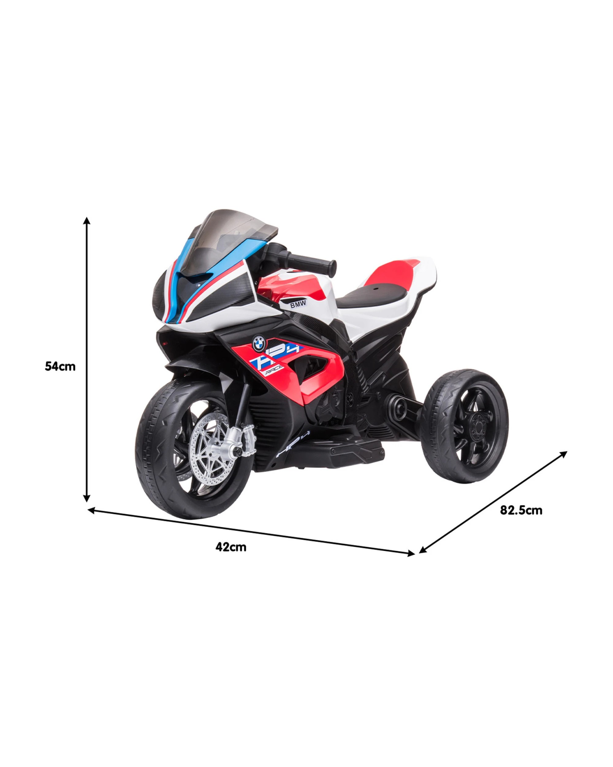 9 Kahuna BMW HP4 Race Kids Toy Electric Ride On Motorcycle - Red, 9 of 9