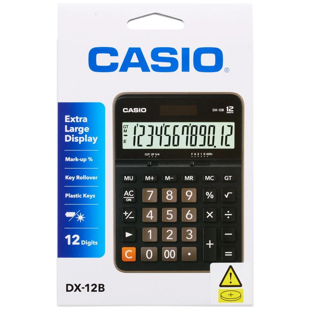 3 Casio DX12B Desktop Calculator, 3 of 4