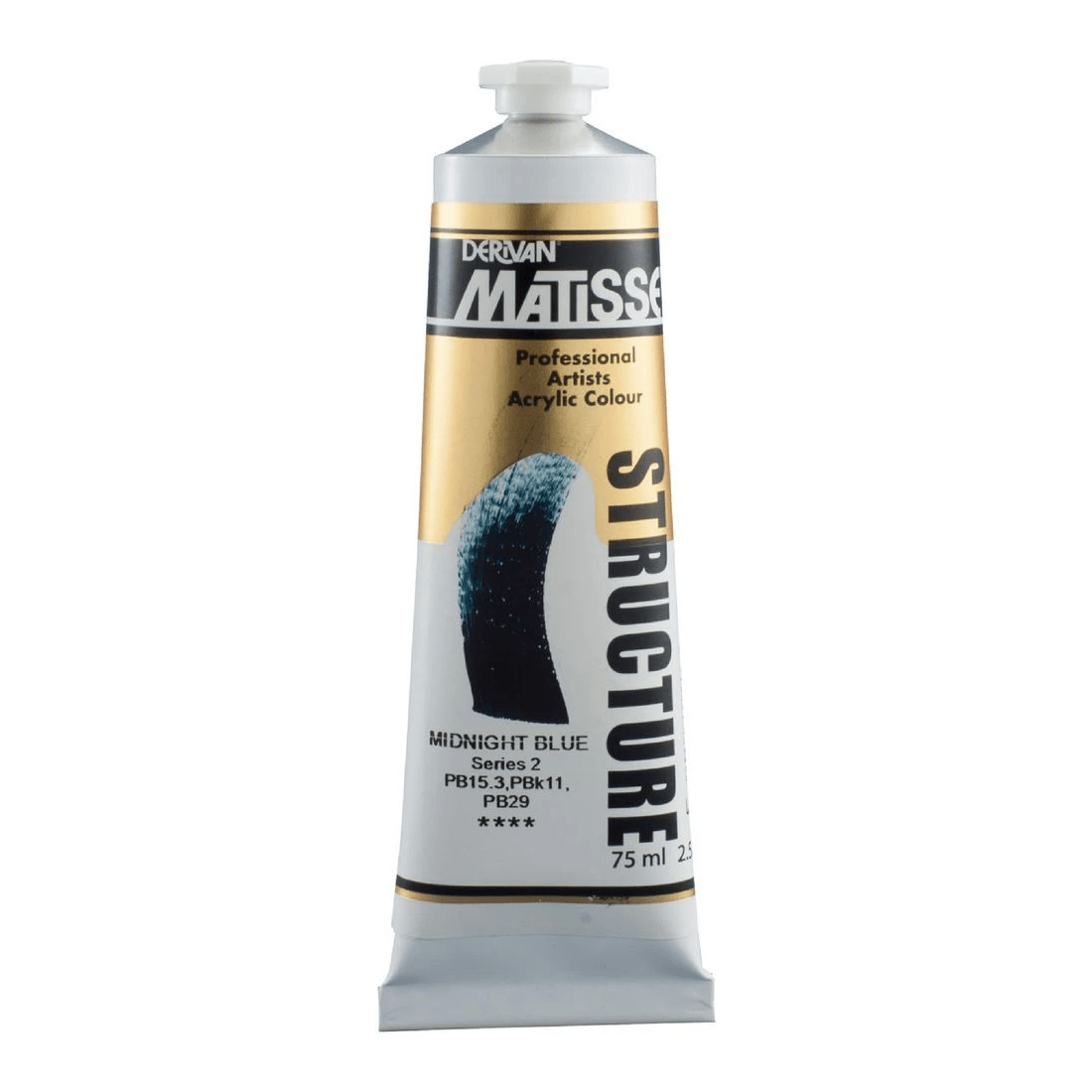 1 Derivan Matisse Structure Paint 75mL Midnight Blue S2, 1 of 2