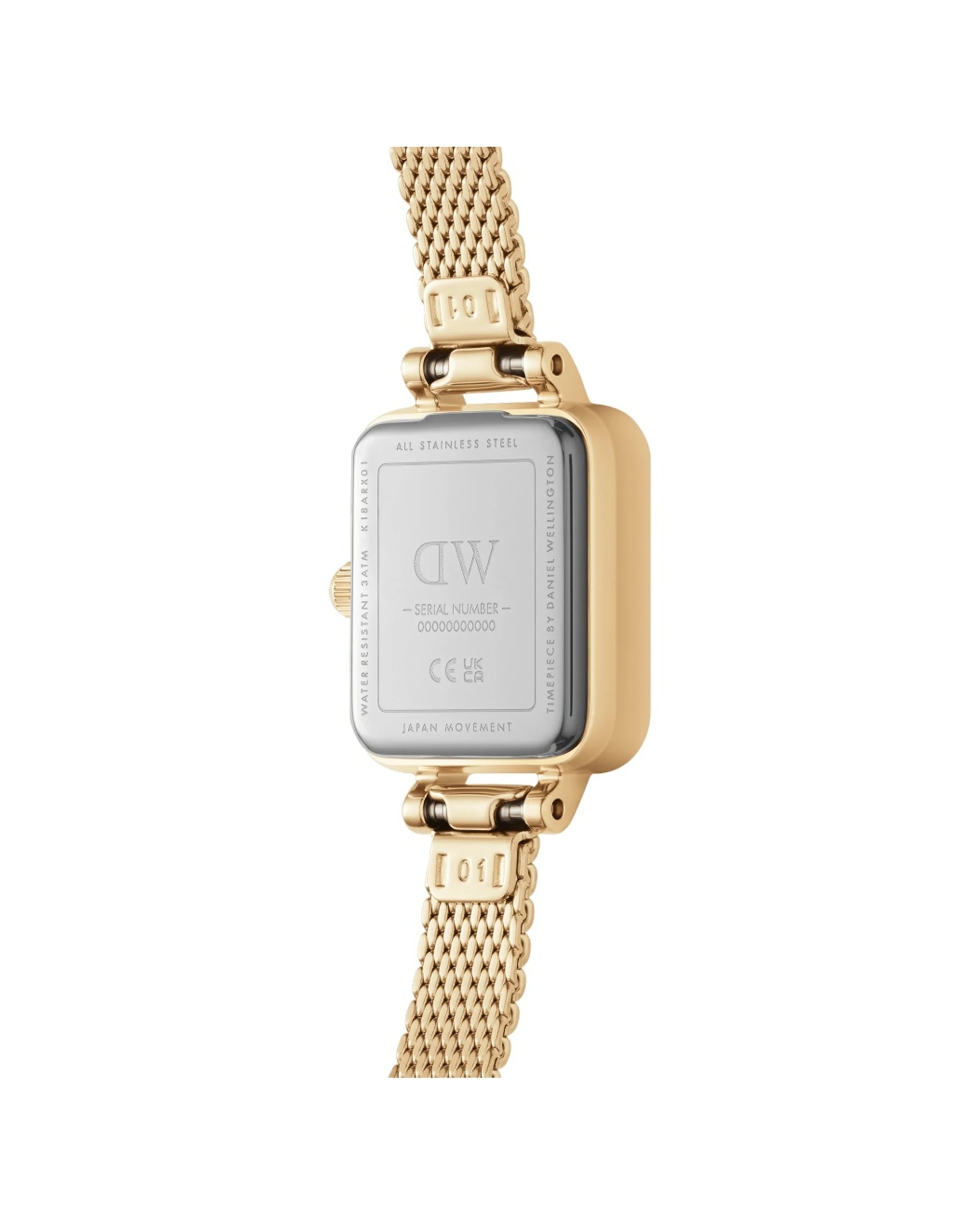 3 Daniel Wellington Quadro Mini 15x18mm Gold Plated Stainless Steel Watch Elegant Minimalist, 3 of 4