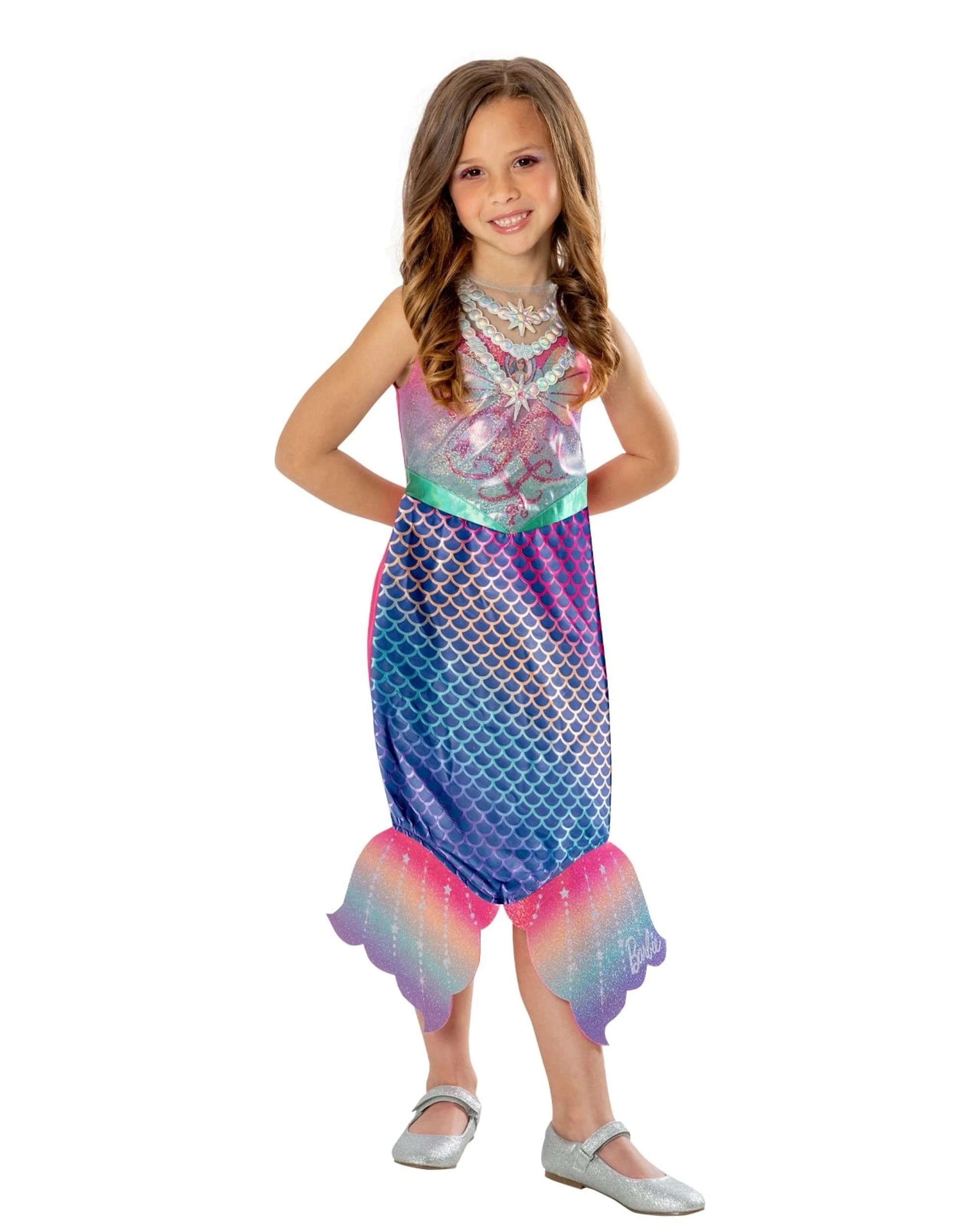 1 Barbie Colour Change Mermaid Child Costume Size 3-5 Years, 1 of 3