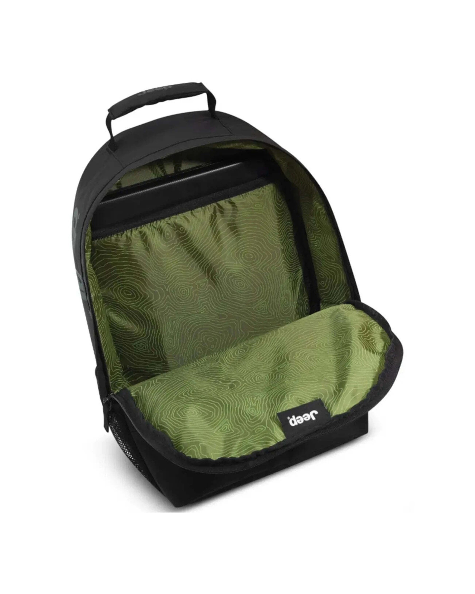 2 Jeep Dual Material 15.6in Laptop Backpack Recycled Water-Repellent Polyester 36.8L - Black, 2 of 7