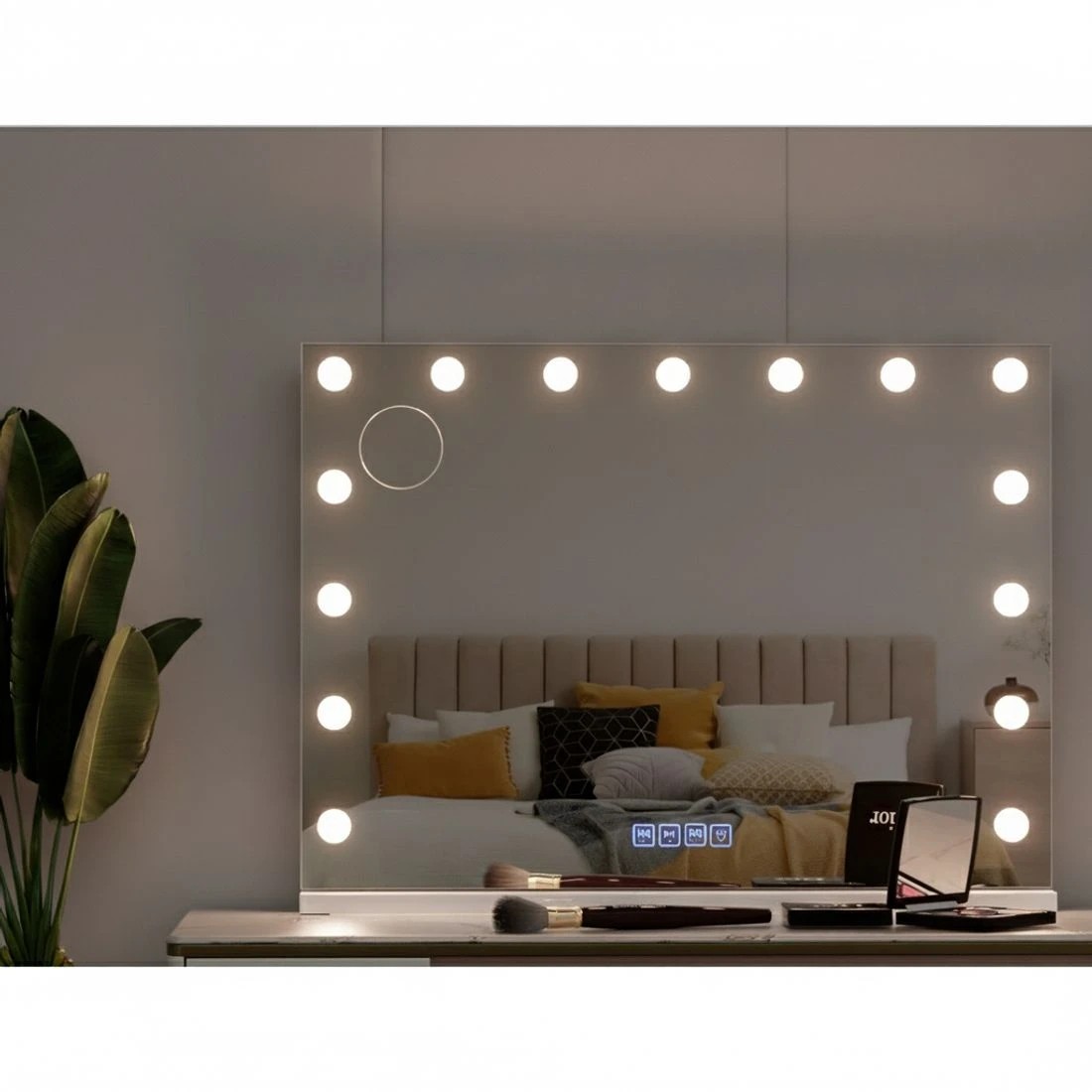 6 Embellir tooth Makeup Mirror 80x58cm Hollywood Vanity with LED Light Wall - Multi, 6 of 6