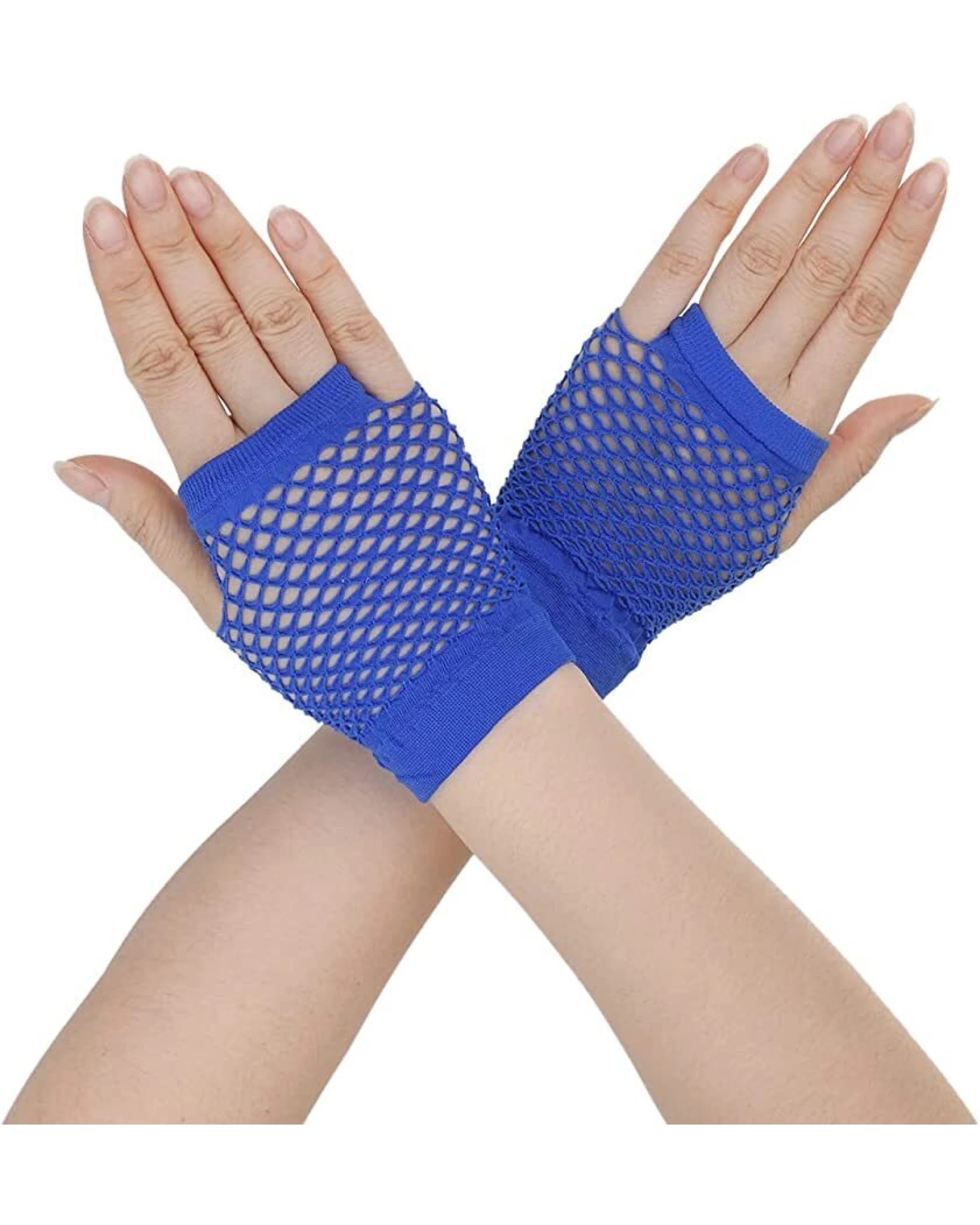 1 BR Costumes Fingerless Fishnet Gloves for Costume Parties and Dance, 1 of 4